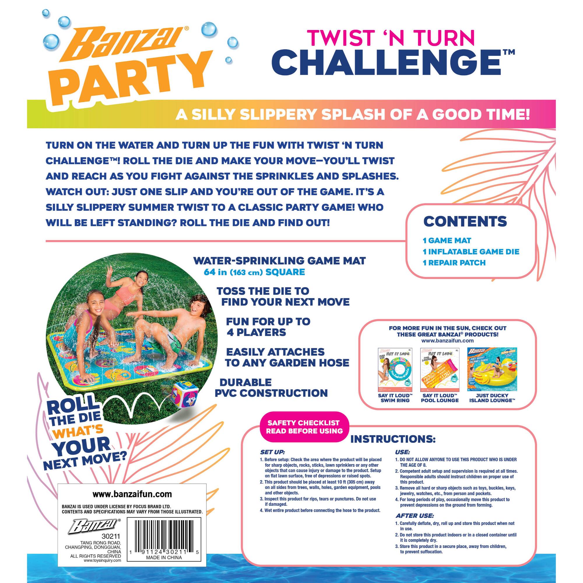 Banzai 64" Playmat & Twist Challenge Game