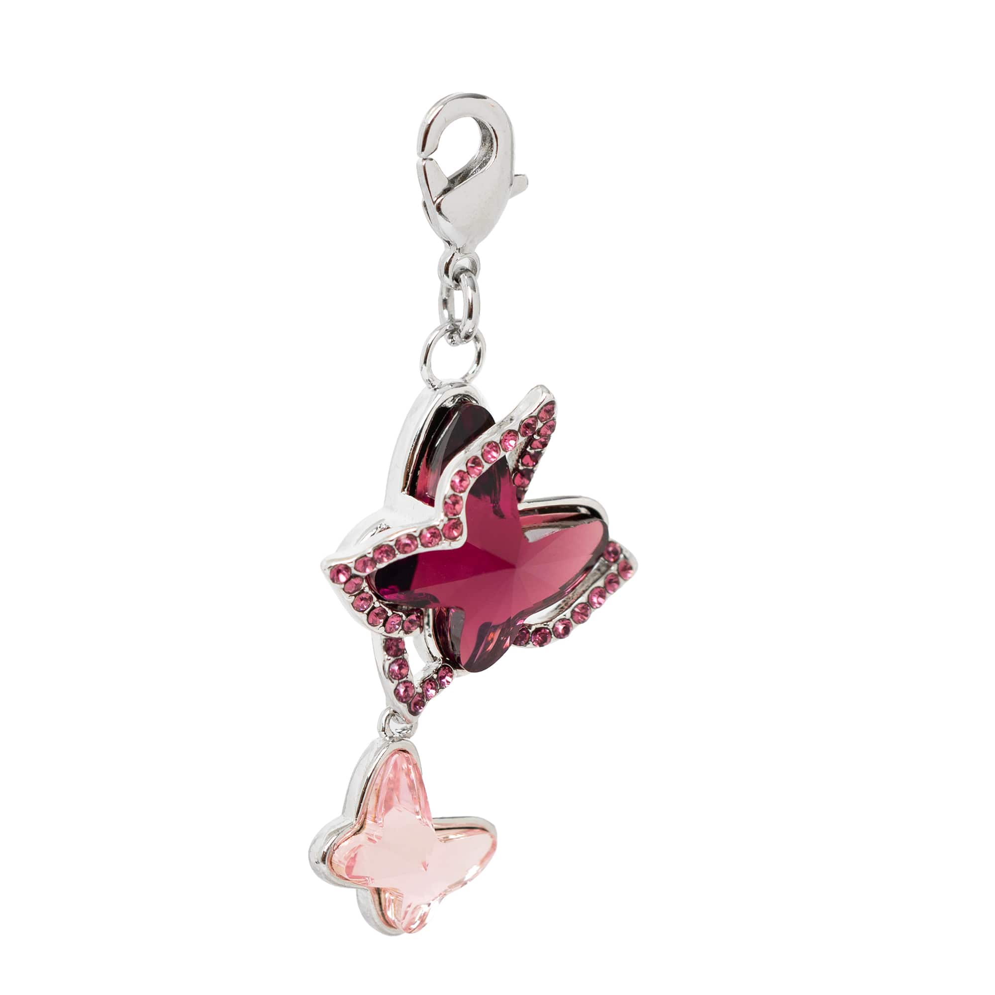 Double Butterfly Austrian Crystal Charm by Bead Landing™