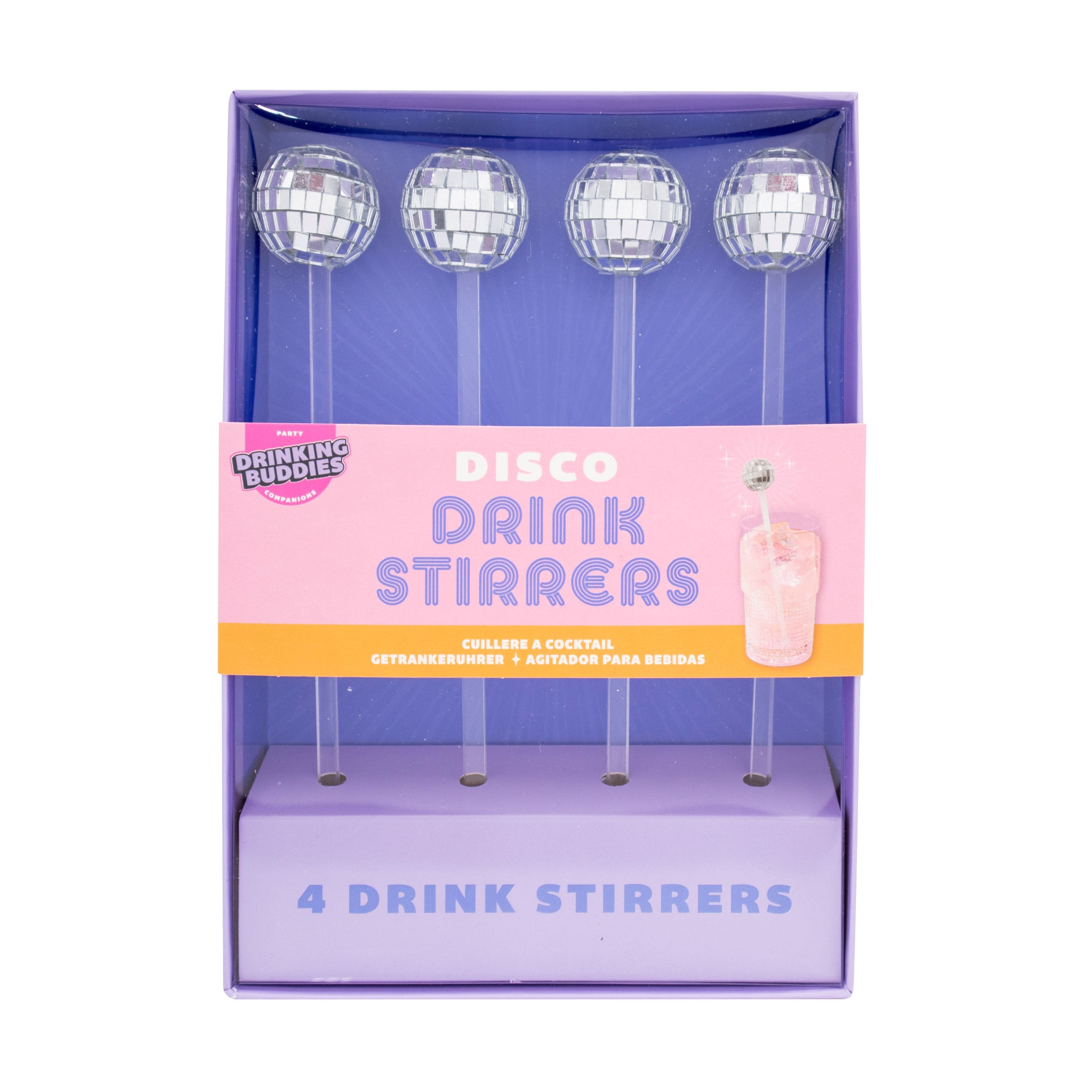 Disco Drink Stirrers, 4ct.