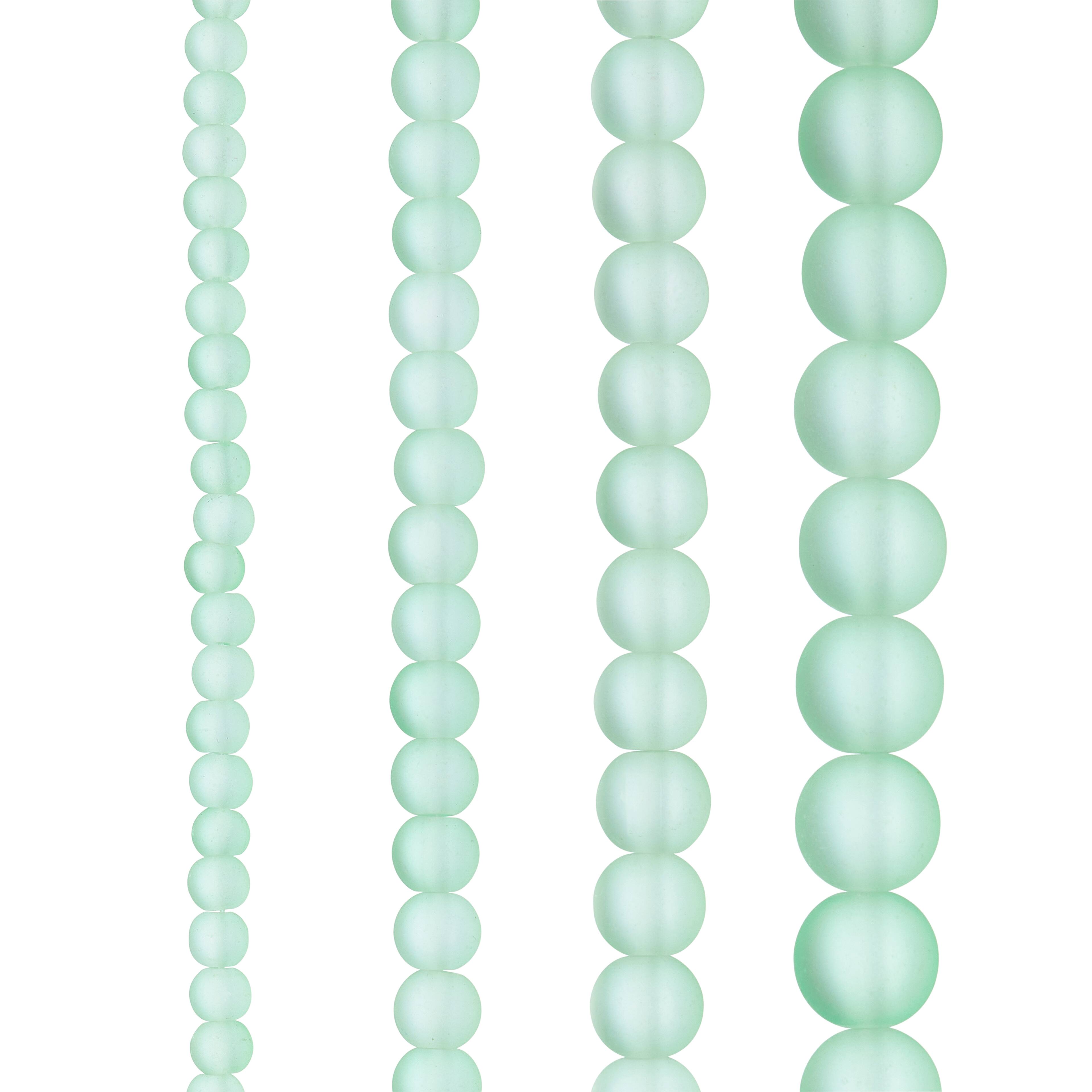 Matte Glass Round Beads by Bead Landing®