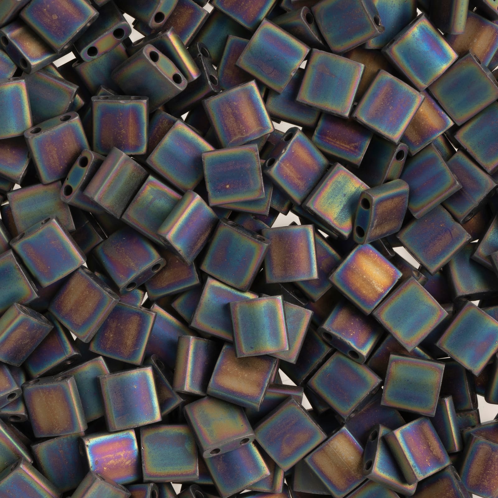Miyuki® TILA® 5mm Opaque AB Matte Glass Beads Vial