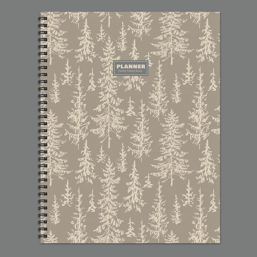 2027 Foggy Forest Large Weekly Monthly Planner