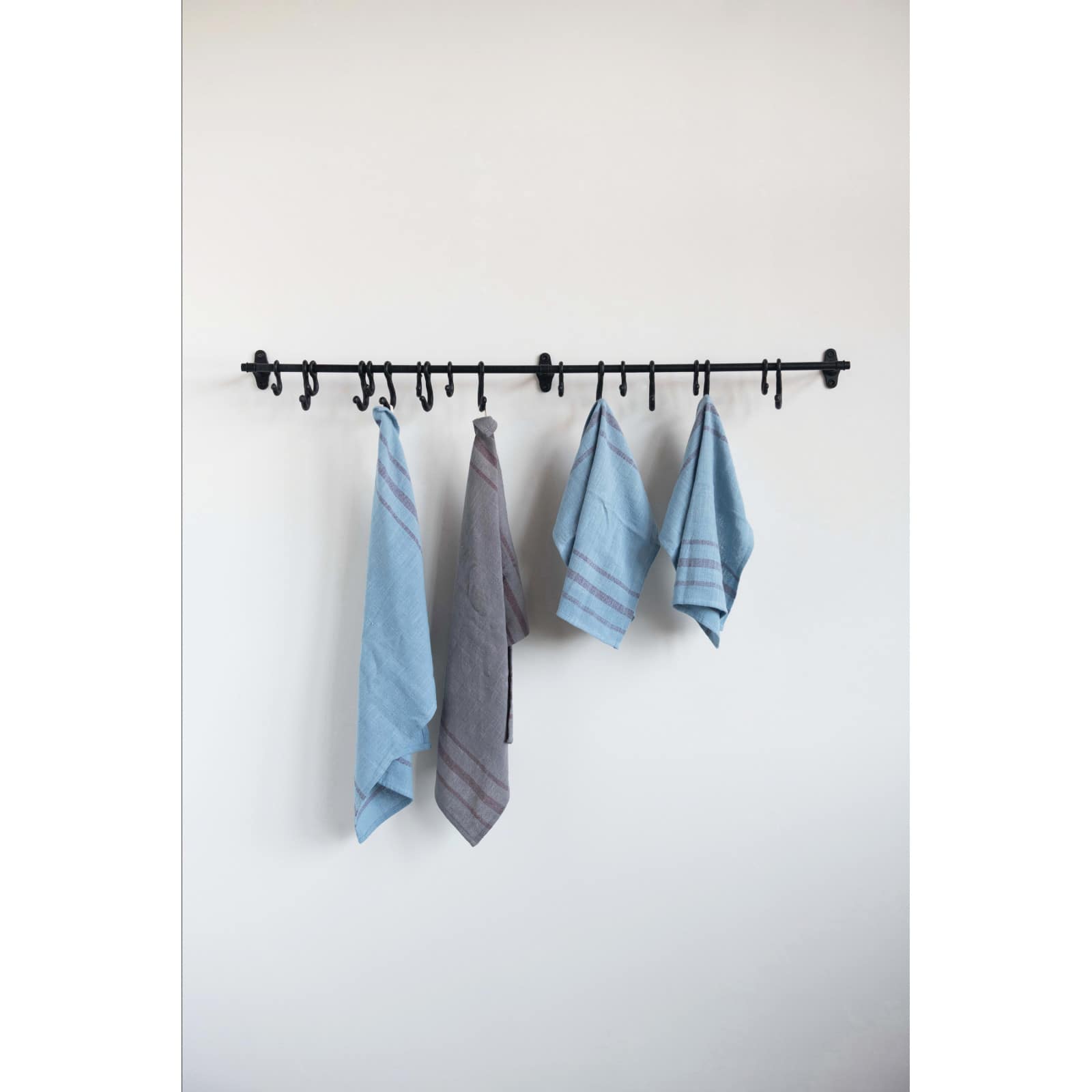 Hello Honey® 4ft. Decorative Forged Metal Wall Rod with 18 Hooks