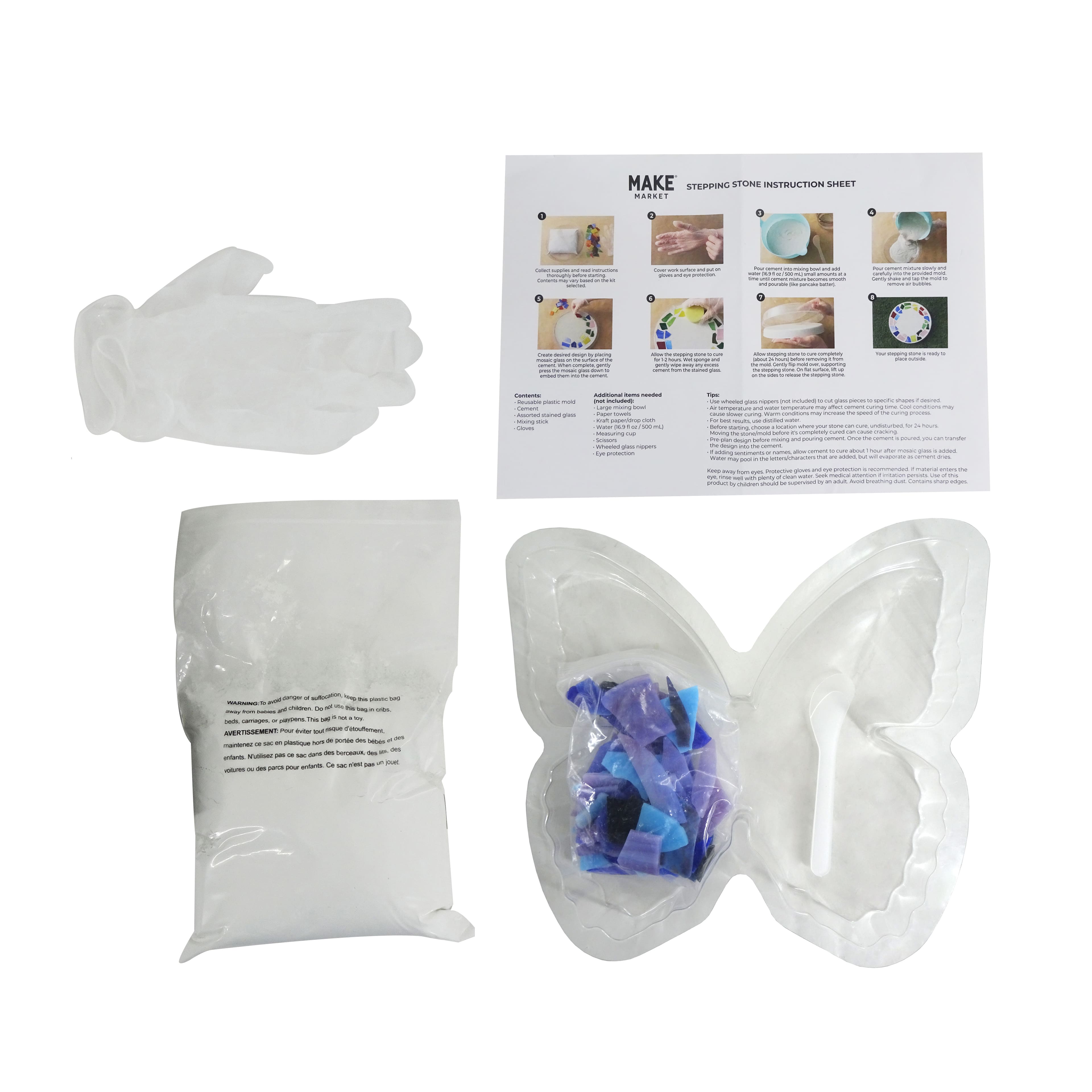10" Butterfly Stepping Stone Kit by Make Market®