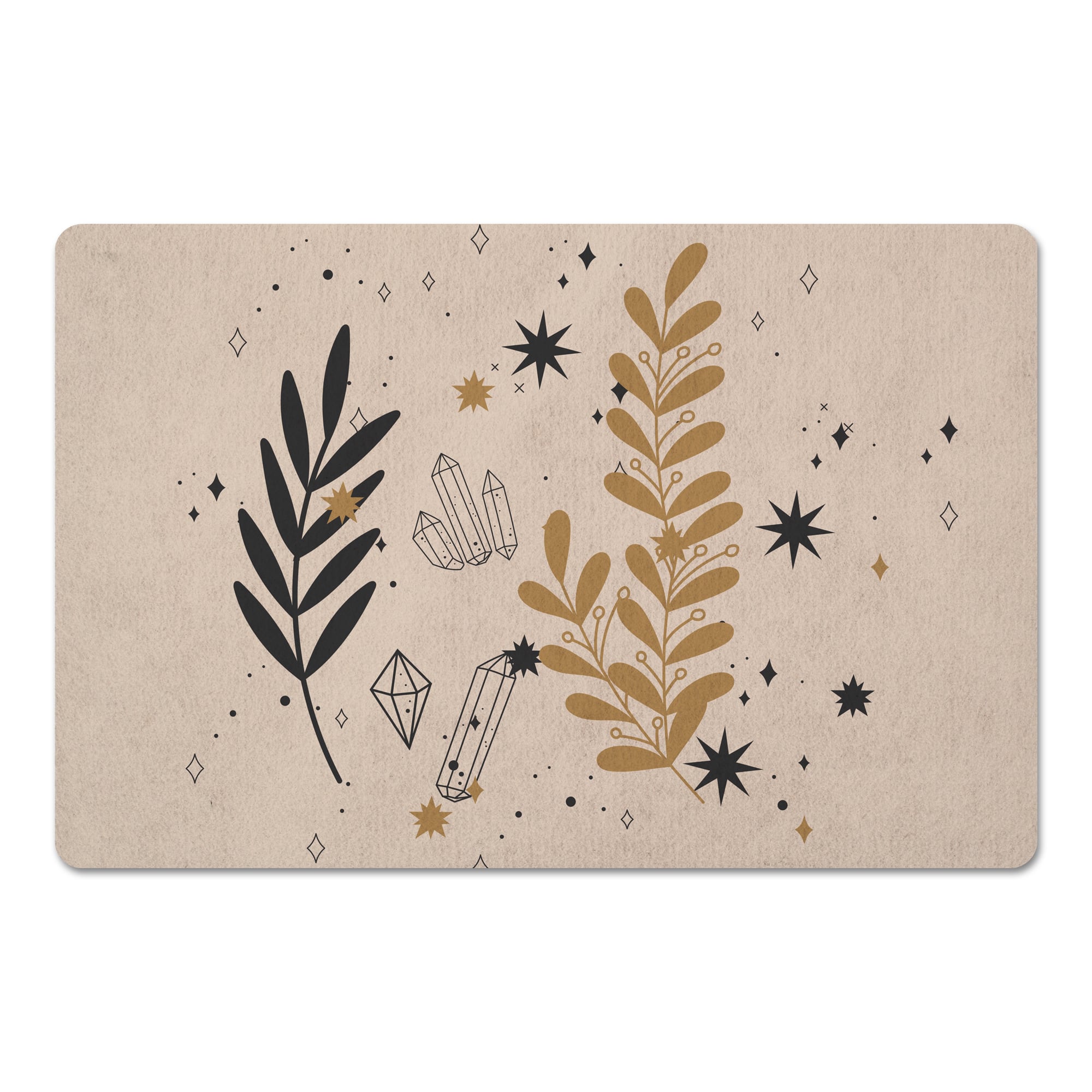 Leaf Crystal Stars 1 27" x 18" Floor Mat