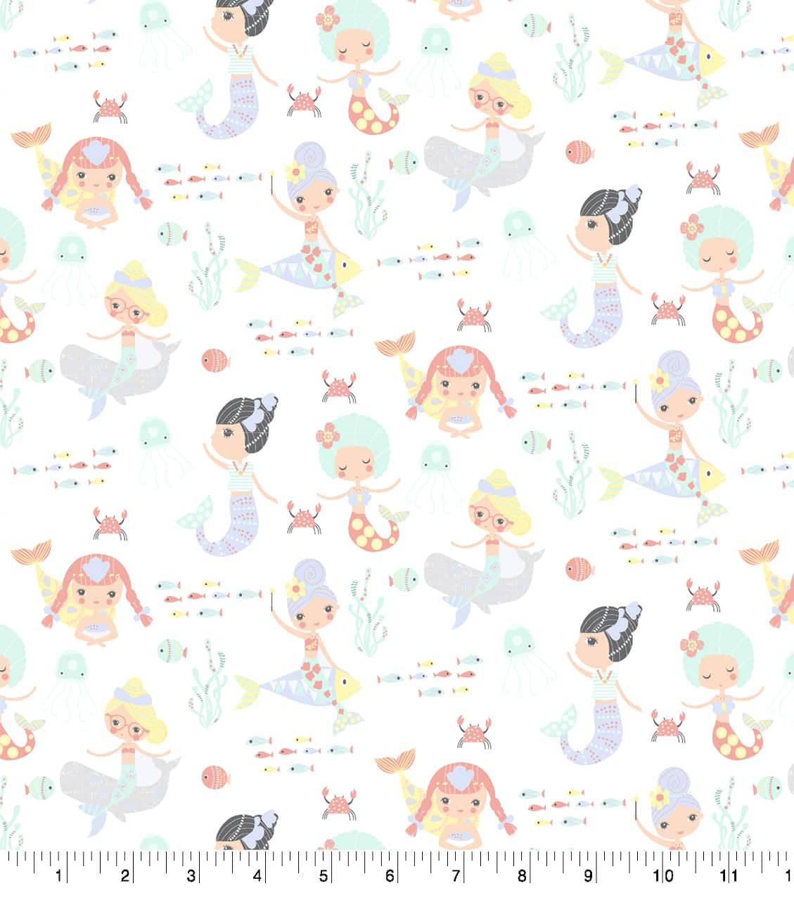 Springs Creative Mermaid Cotton Fabric