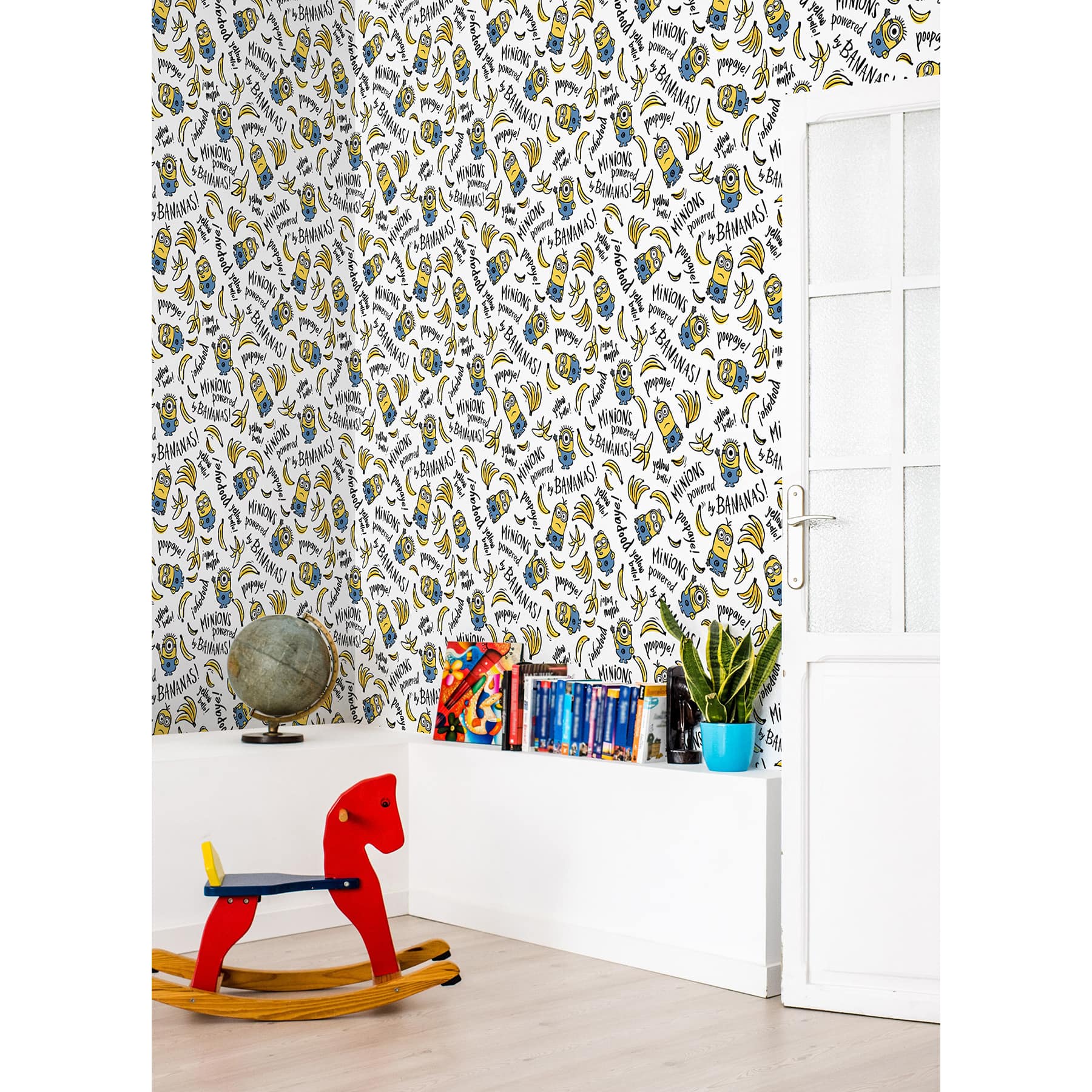 RoomMates Minions Powered by Bananas Peel & Stick Wallpaper