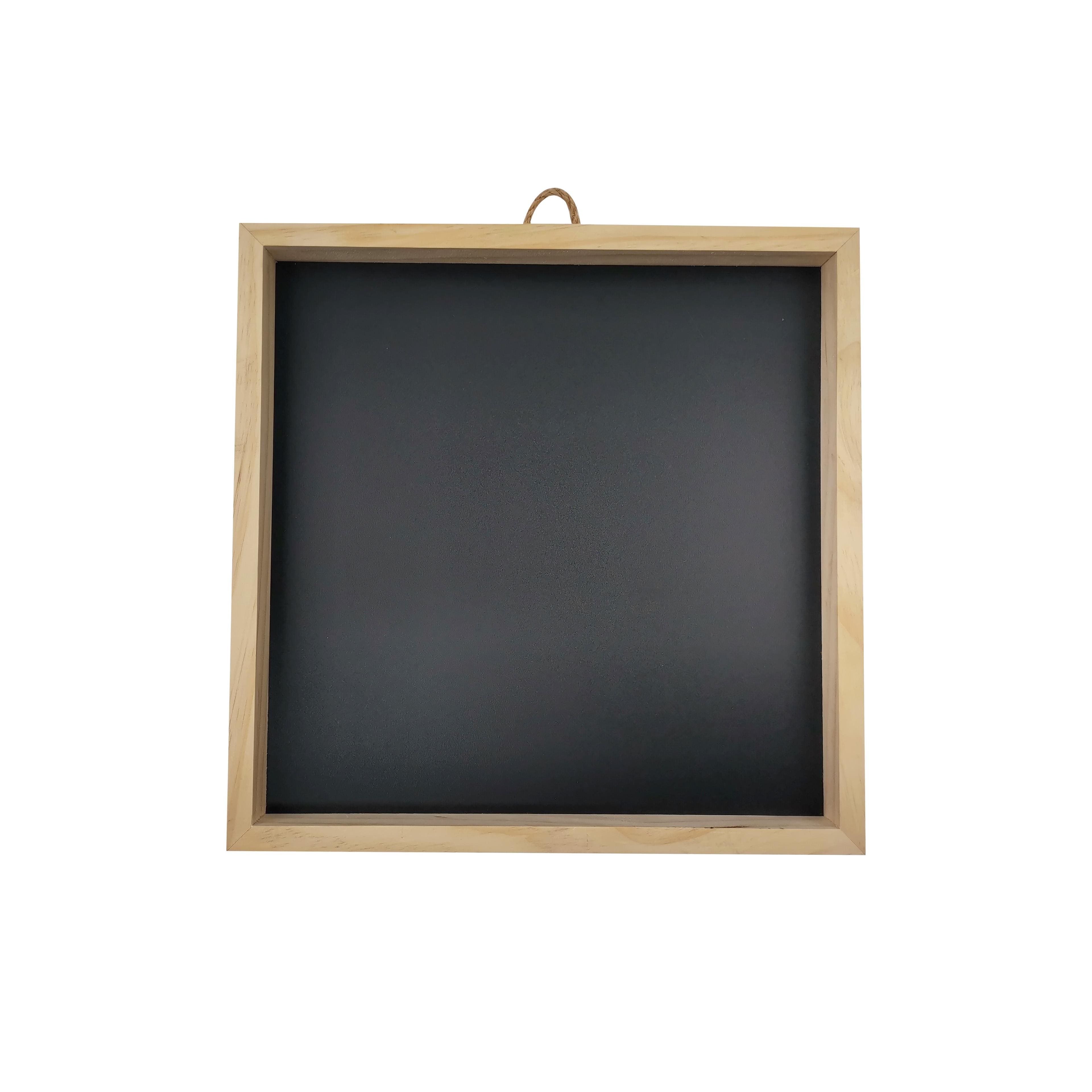 12" x 12" Framed Pinewood Chalkboard by Make Market®