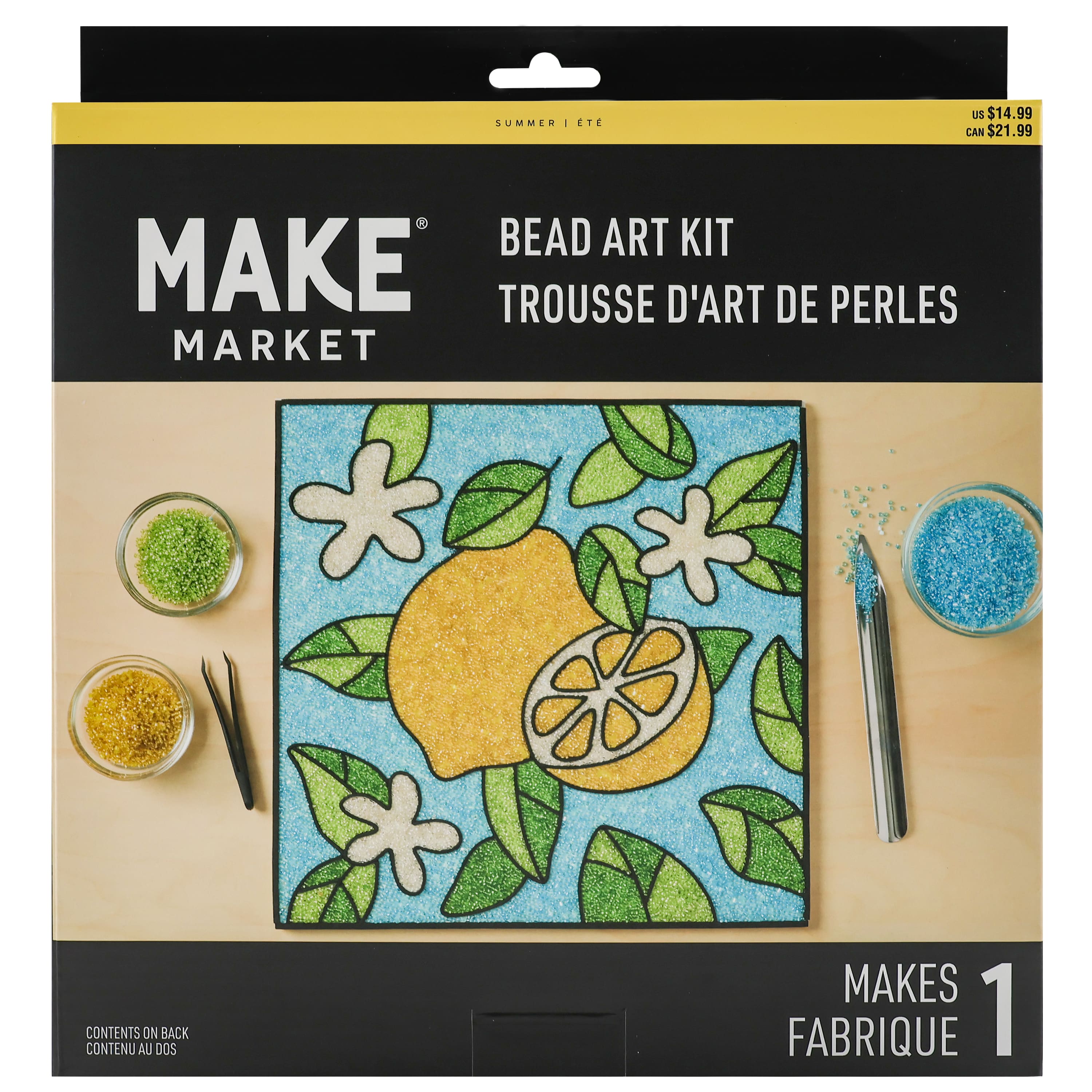 10" x 10" Lemons Bead Art Kit by Make Market®