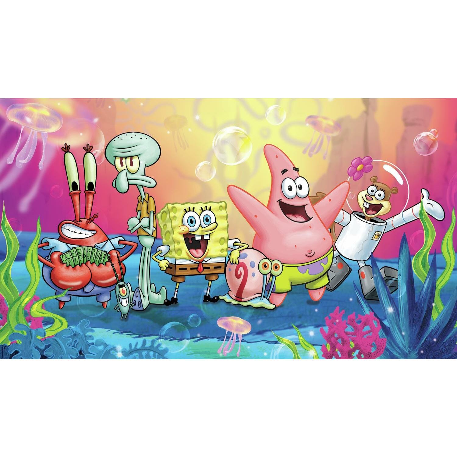 RoomMates Spongebob Squarepants Spray & Stick Wall Mural