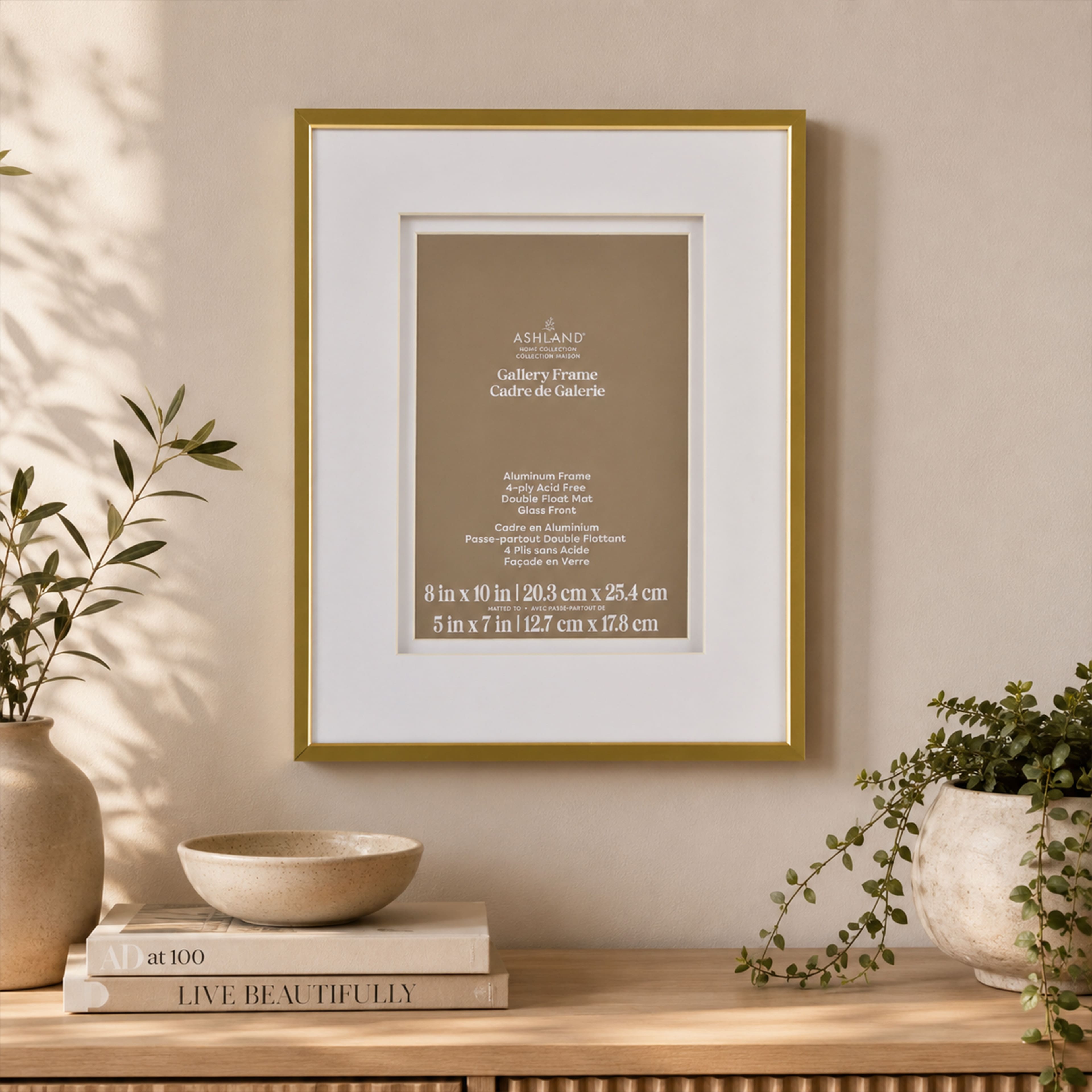 Home Metallic Double Matted Aluminum Gallery Frame by Ashland