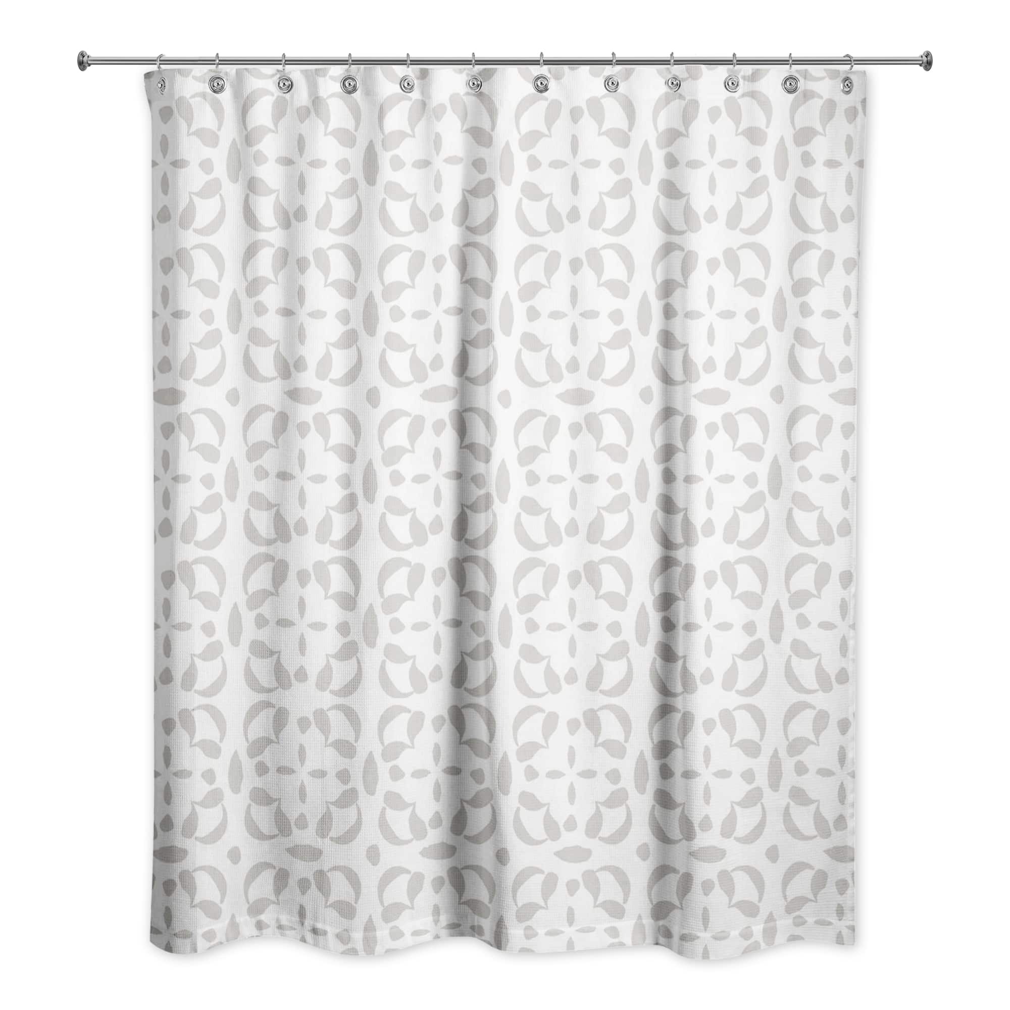 Intricate Circle Stack Shower Curtain