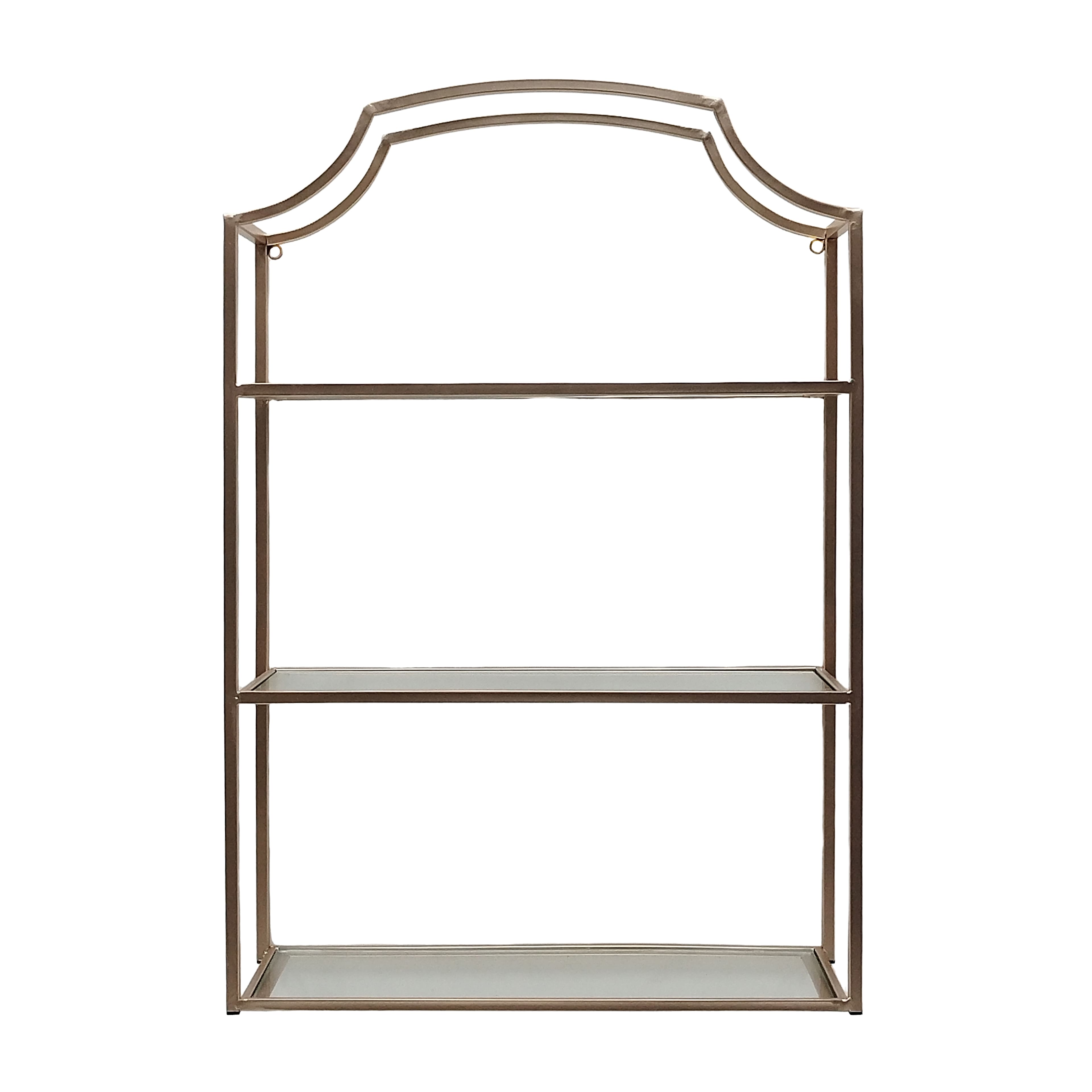 19" x 28" Gold Metal Wall Shelf by Ashland®