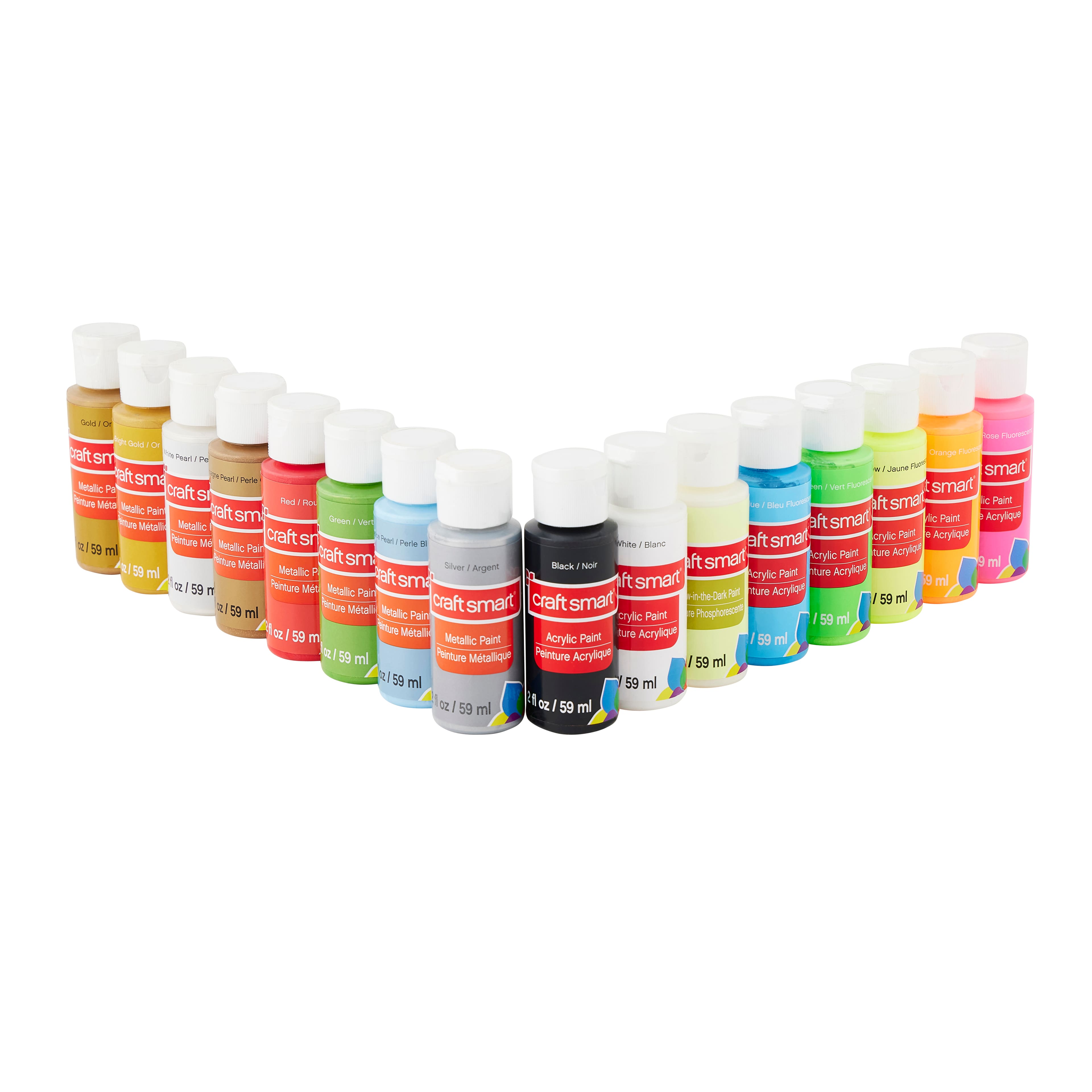 Metallic & Neon Acrylic Paint Set by Craft Smart®