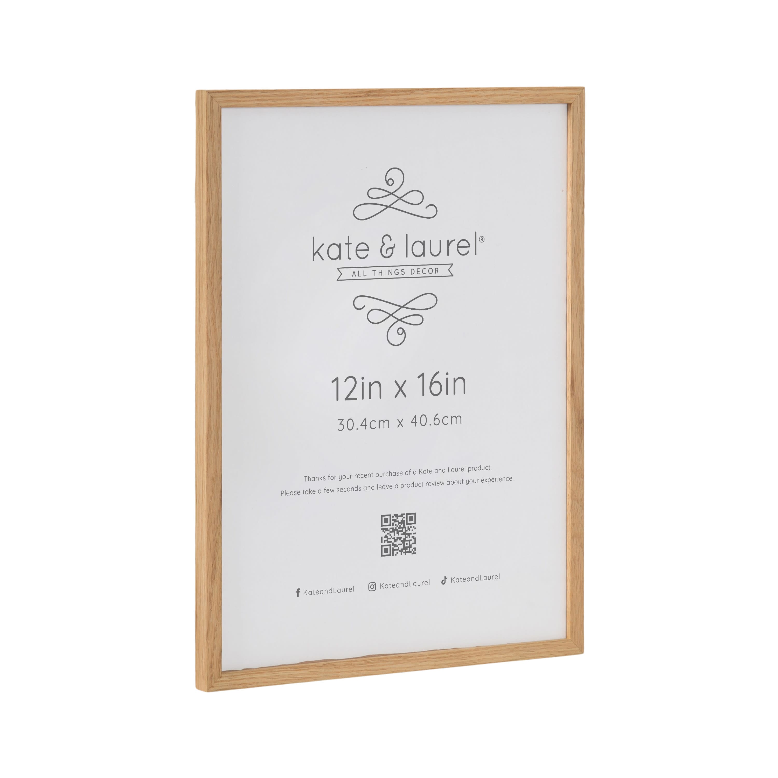 Kate and Laurel Gallery Natural Wood Wall Photo Frame