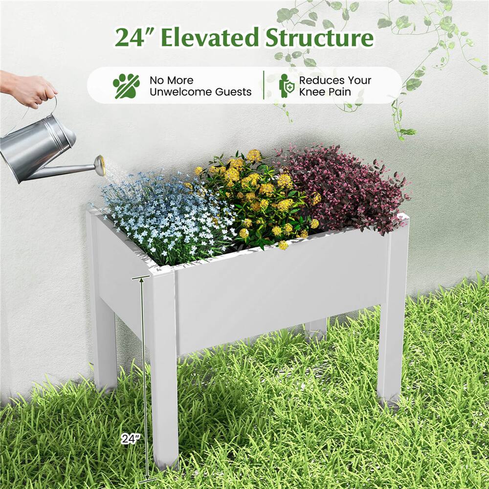 Costway 14gal. Raised Garden Bed with Water Level Indicator & Drainage Hole