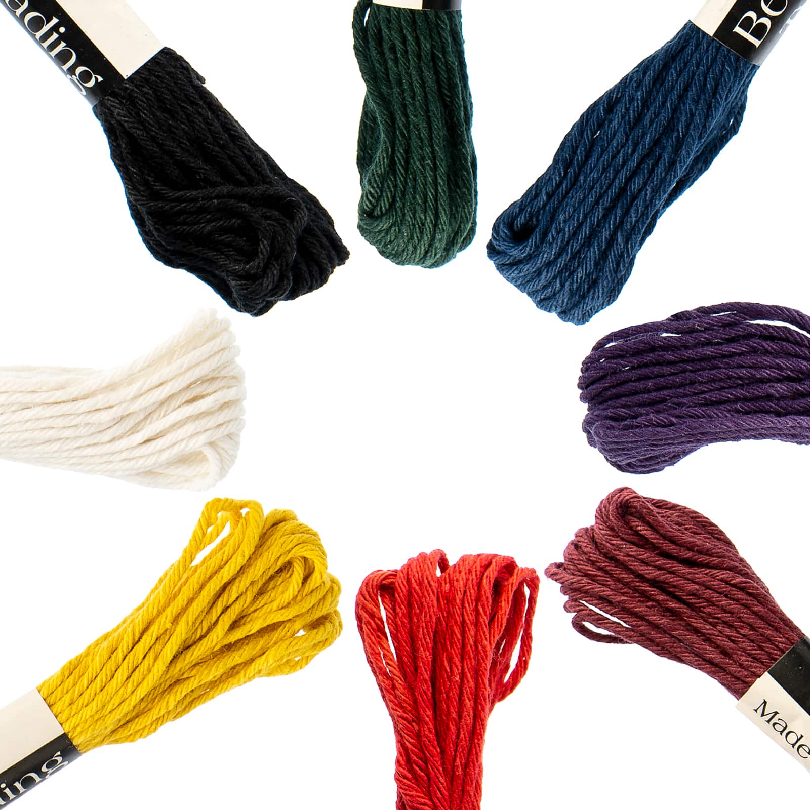 Darice® Mixed Color 6-Ply Hemp Cord Beading Twine, 8ct.