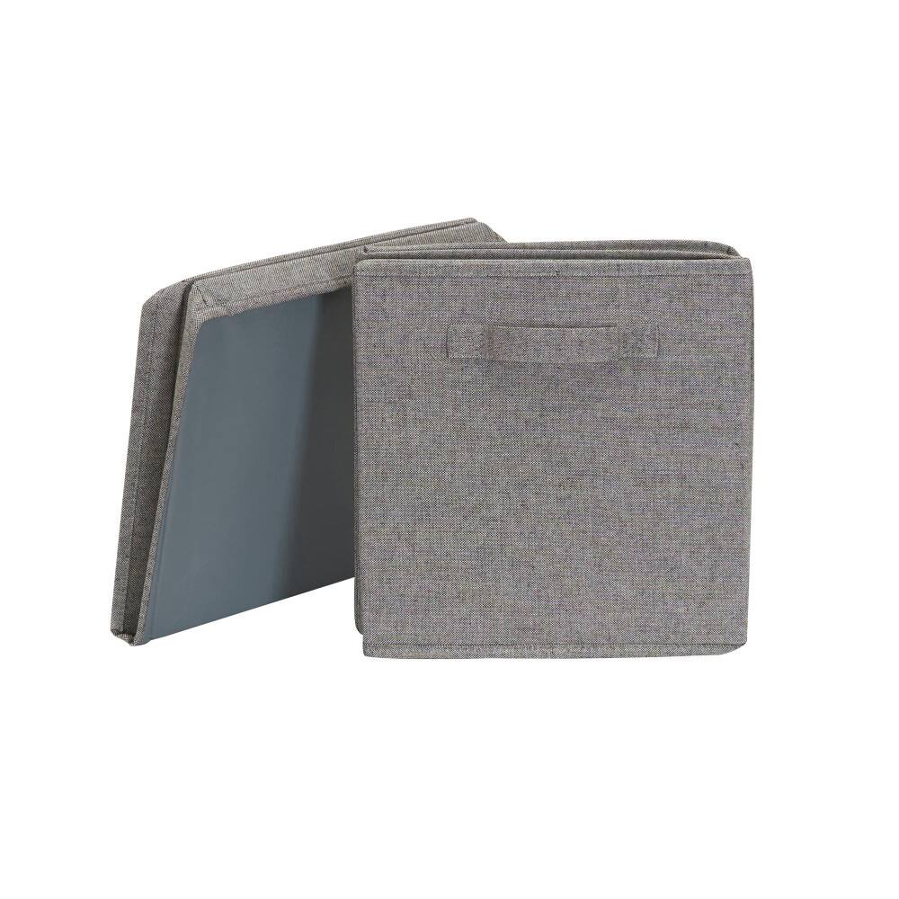 Household Essentials Fabric Storage Bin with Lid (Jumbo)