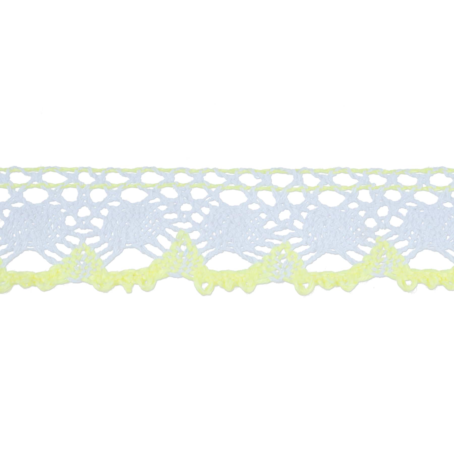 1.8" Yellow Scallop Crochet Trim by Celebrate It®