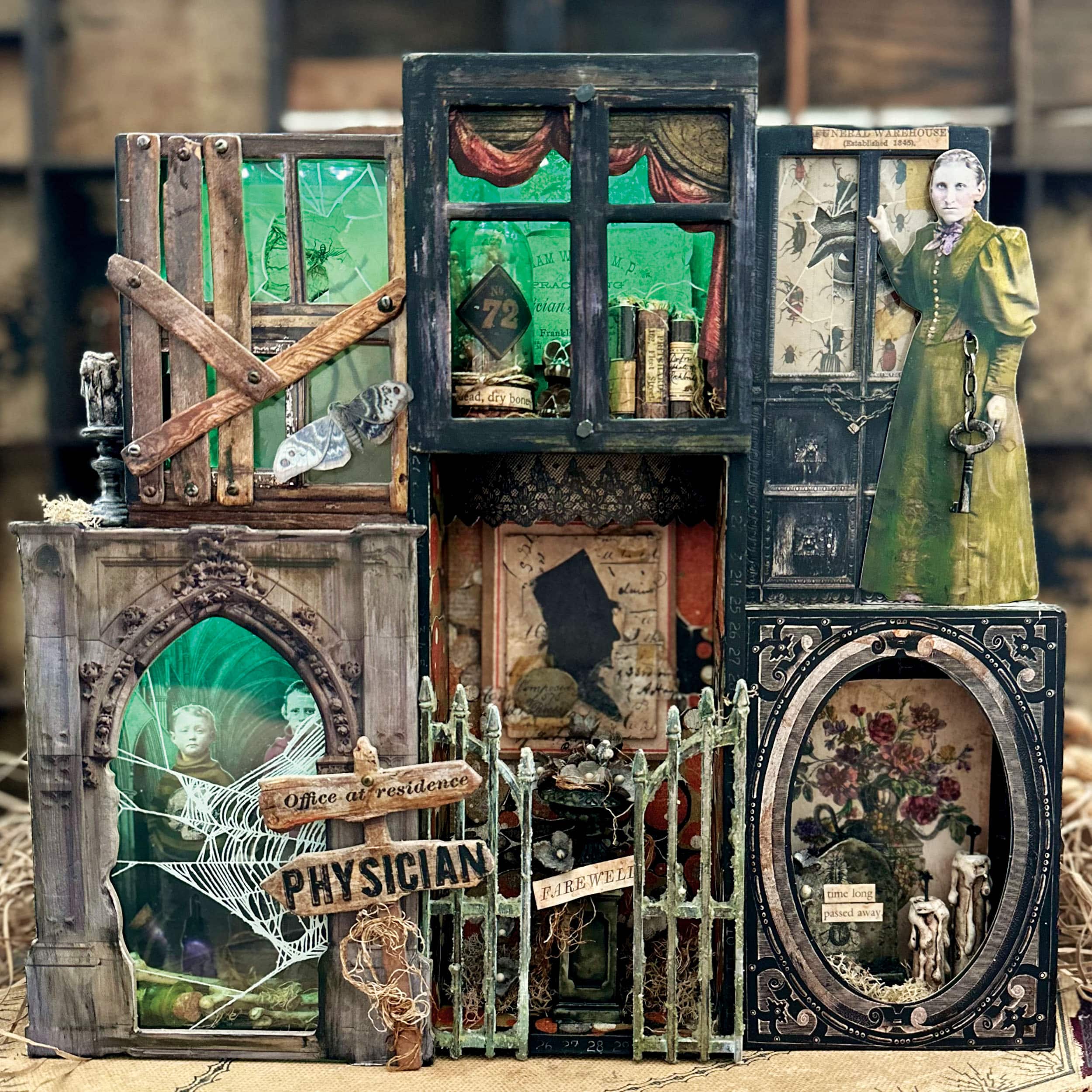 Tim Holtz® Idea-Ology Halloween Baseboards, Doors, Signs & Window Frames