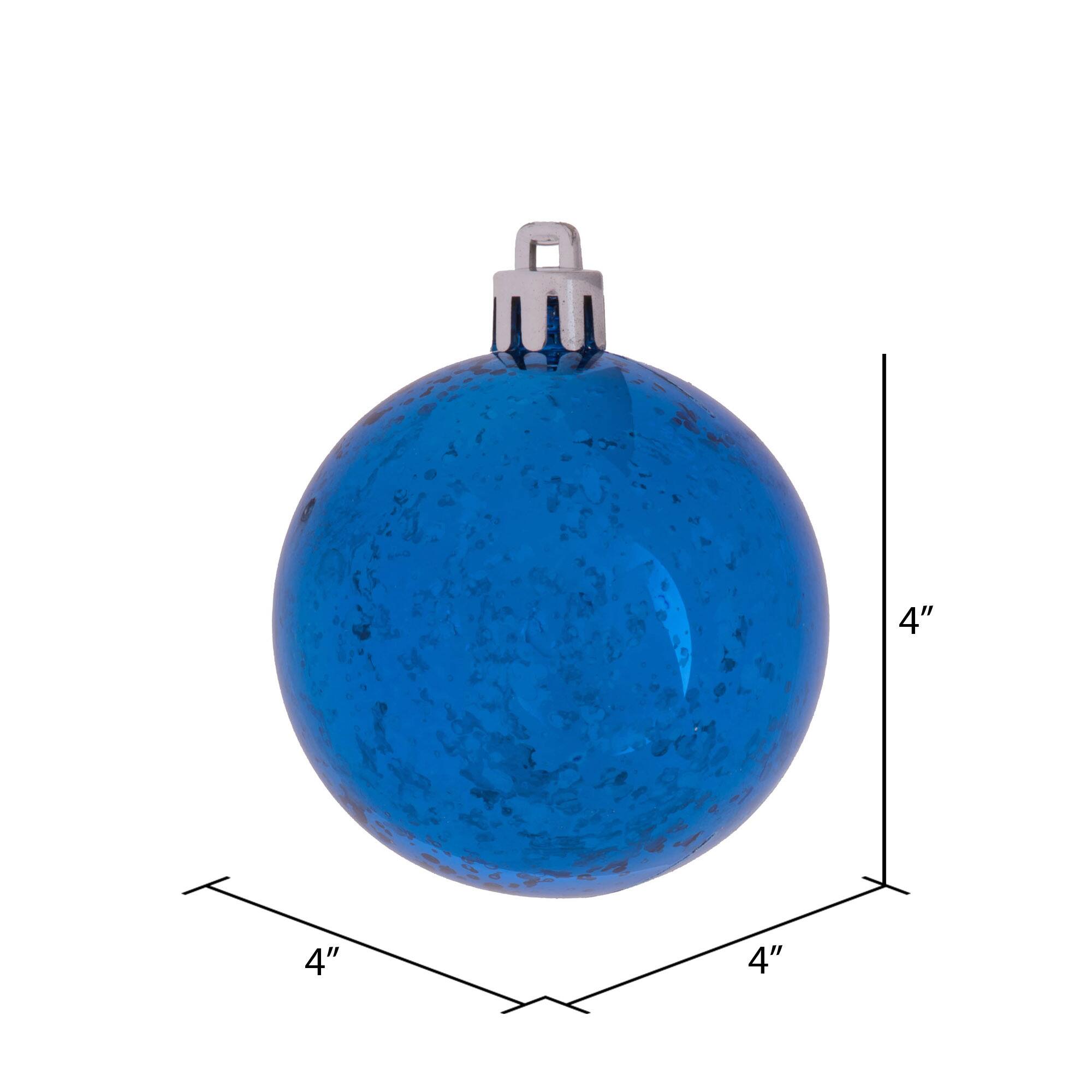 Vickerman 4" Shiny Mercury Ball Christmas Ornaments