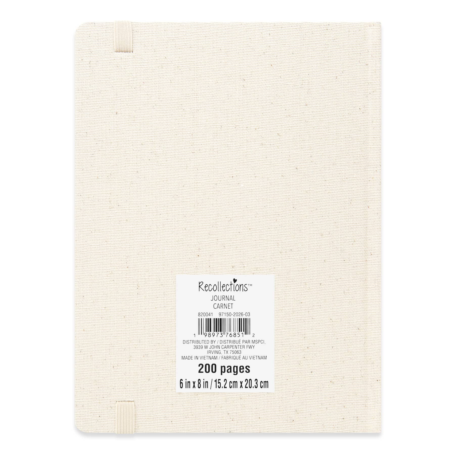 6" x 8" Linen Fabric Hardcover Lined Journal by Recollections™