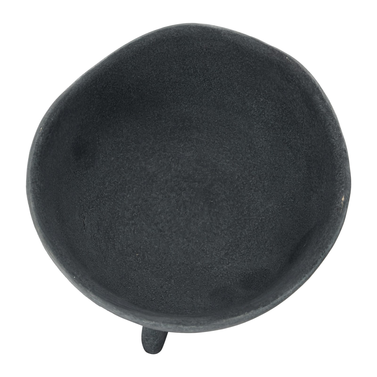 Hello Honey® 5.5" Matte Black Footed Terra Cotta Planter