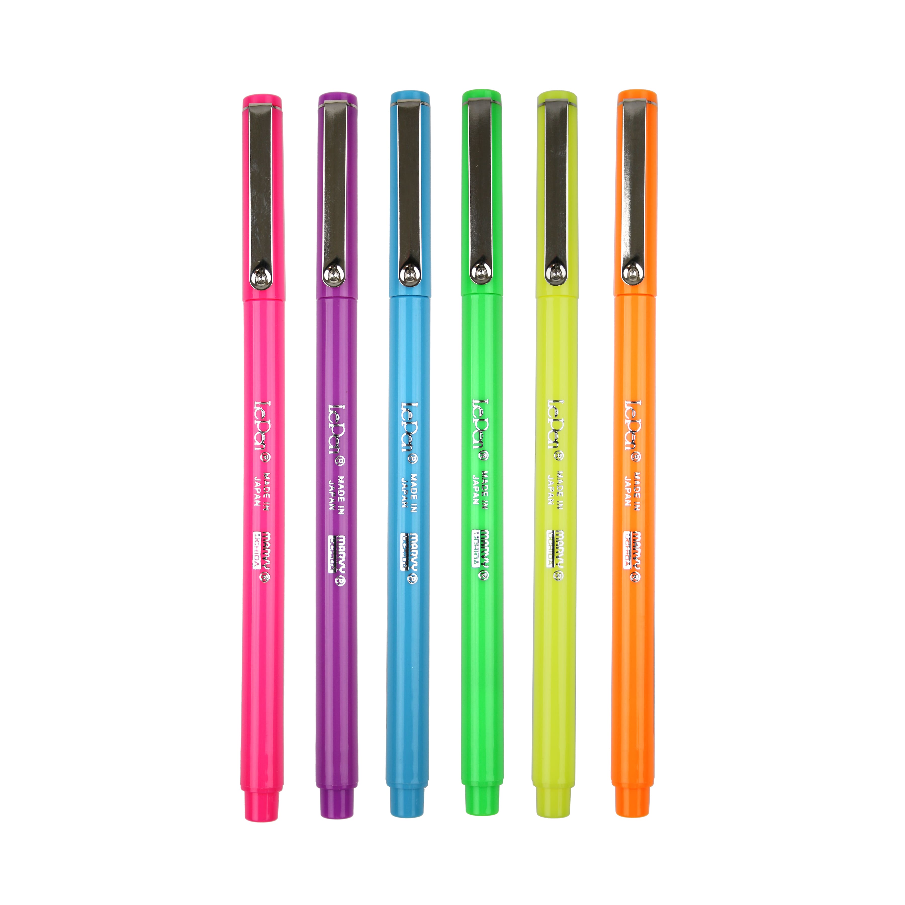 Marvy® Uchida LePen® Extra Fine 6 Neon Pen Set