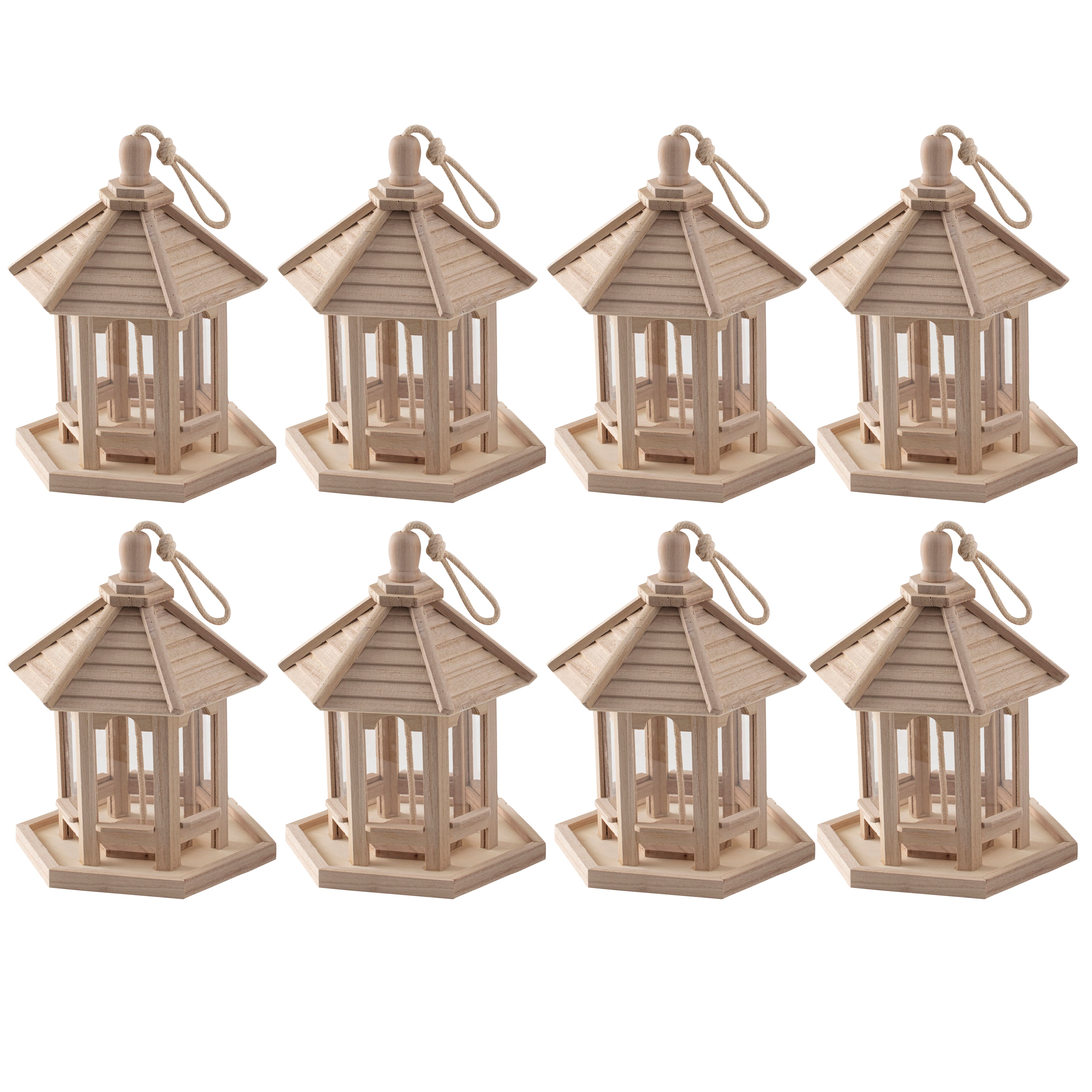 8 Pack: 9.5" Gazebo Bird Feeder by Make Market®