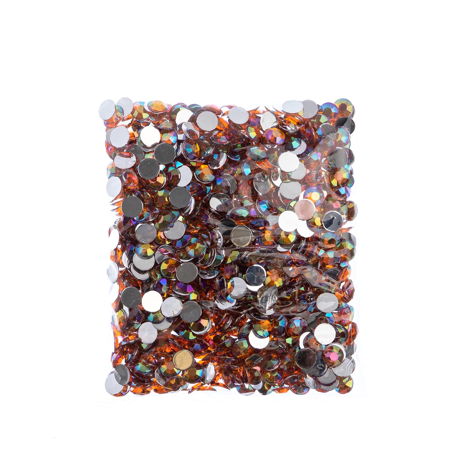 John Bead 8mm Acrylic Round Flat Back Rhinestones, 1,000ct.