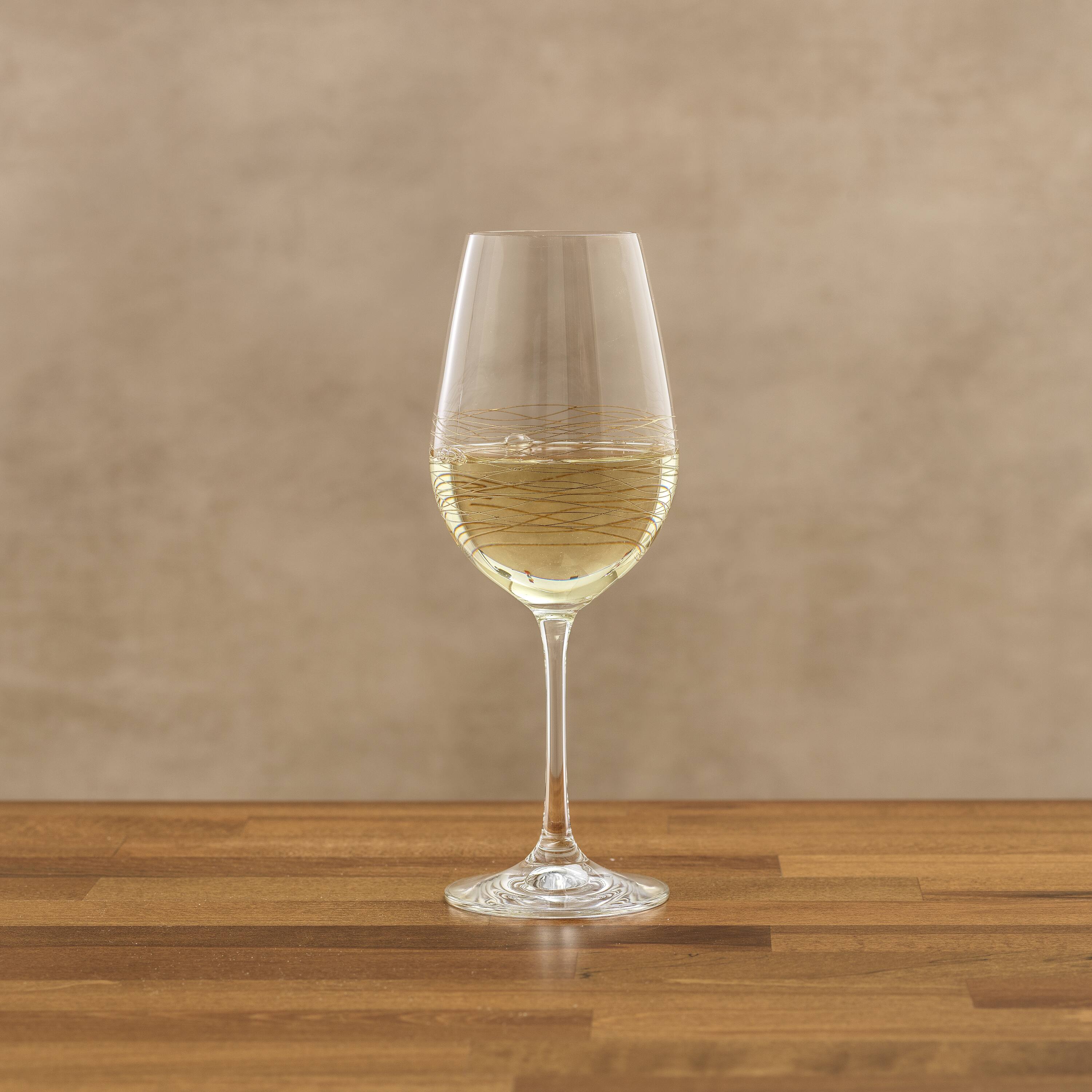 JoyJolt® Golden Royale 17oz. Crystal Red Wine Glasses, 2ct.