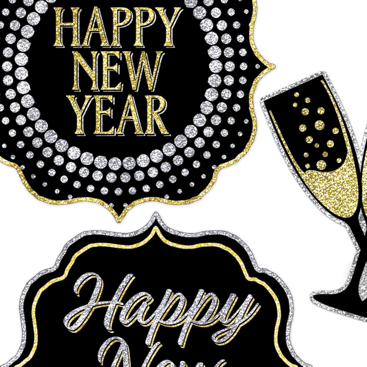 Beistle Happy New Year Cutouts, 2 Packs of 6