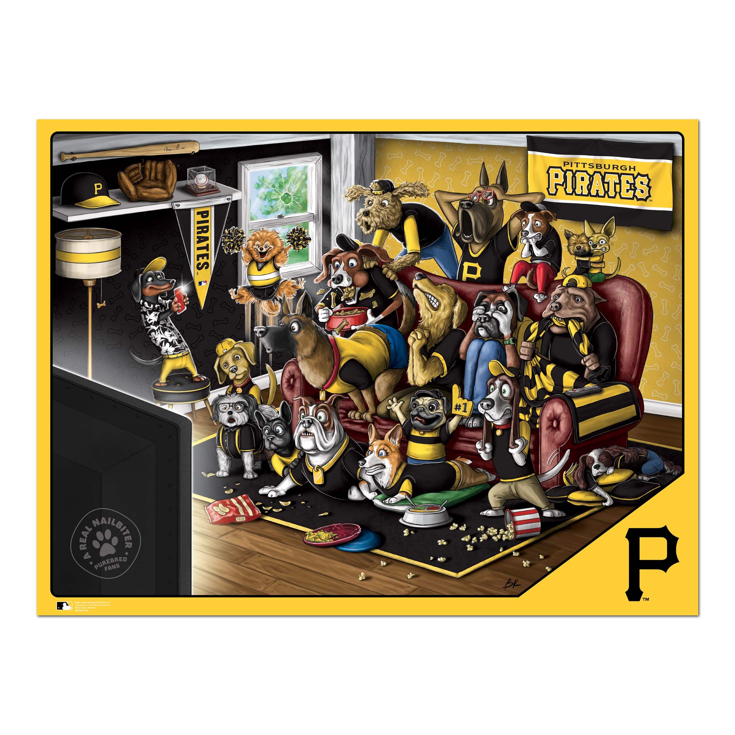 MLB Purebred Fans A Real Nailbiter 500 Piece Puzzle
