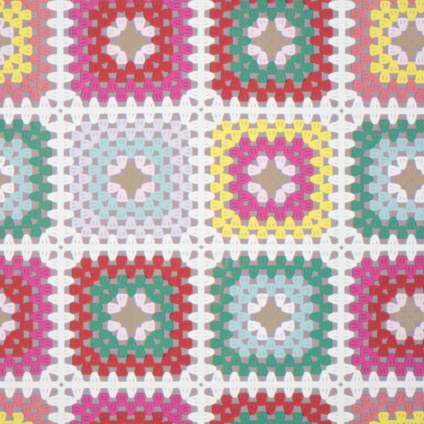 Michaels, 30" x 24ft. Granny Squares Foil Gift Wrap by Celebrate It™ – Category: Roll Wrap