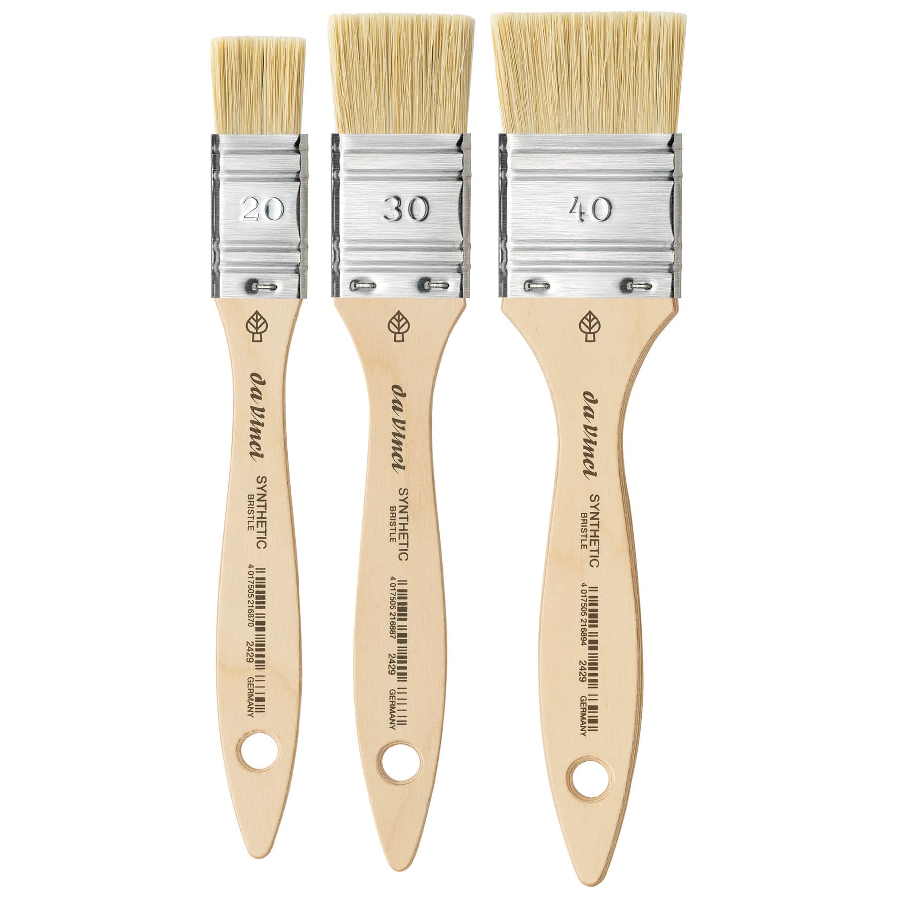 da Vinci SYNTHETIC BRISTLE Series 2429 3 Piece Mottler Brush Set