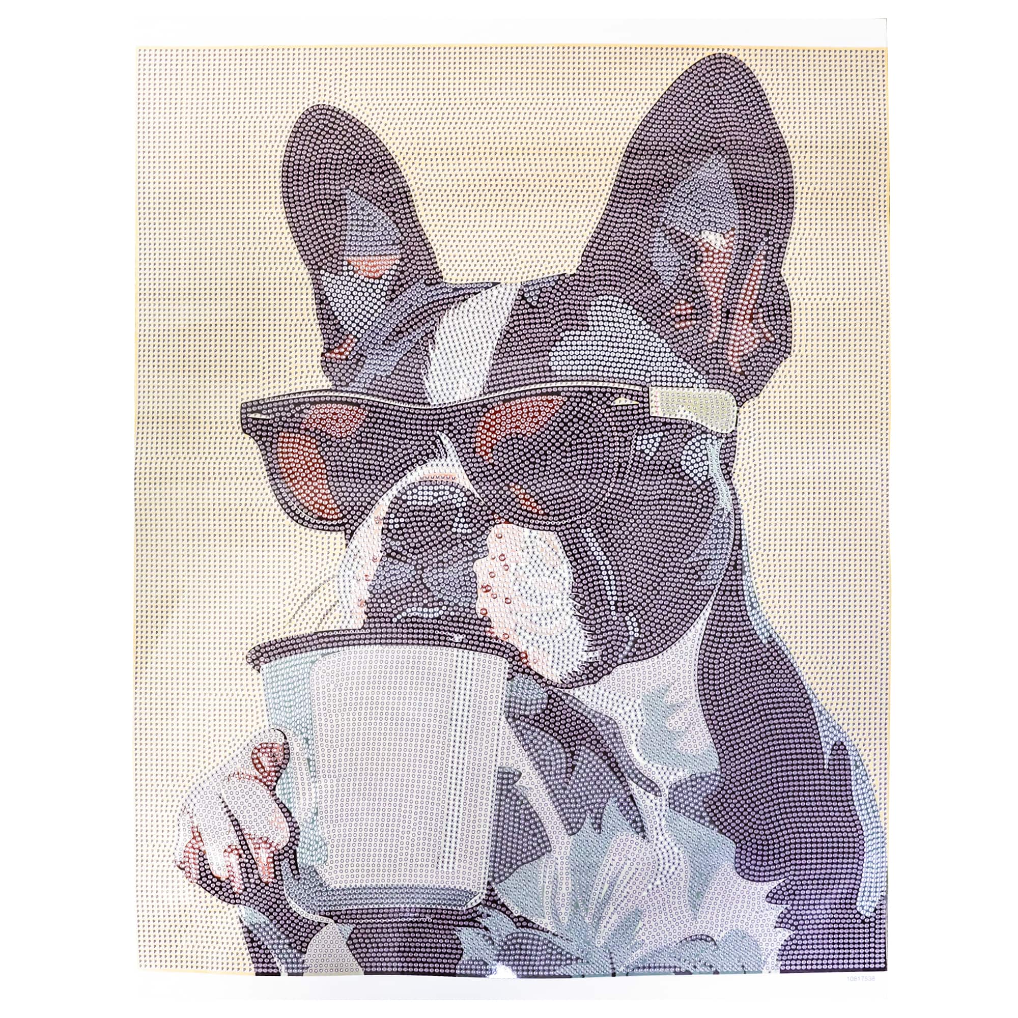 16" x 20" Cool Dog Diamond Art Kit with Wood Frame by Make Market®