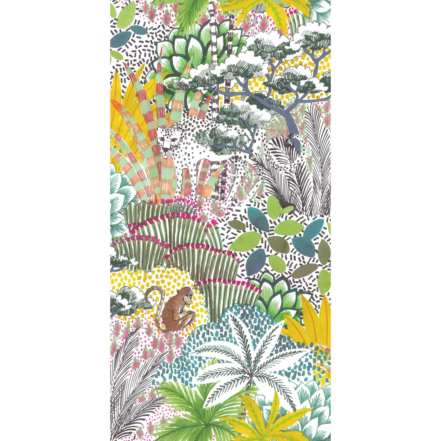 RoomMates Tamara Day Jungle Vibe Peel & Stick Wallpaper
