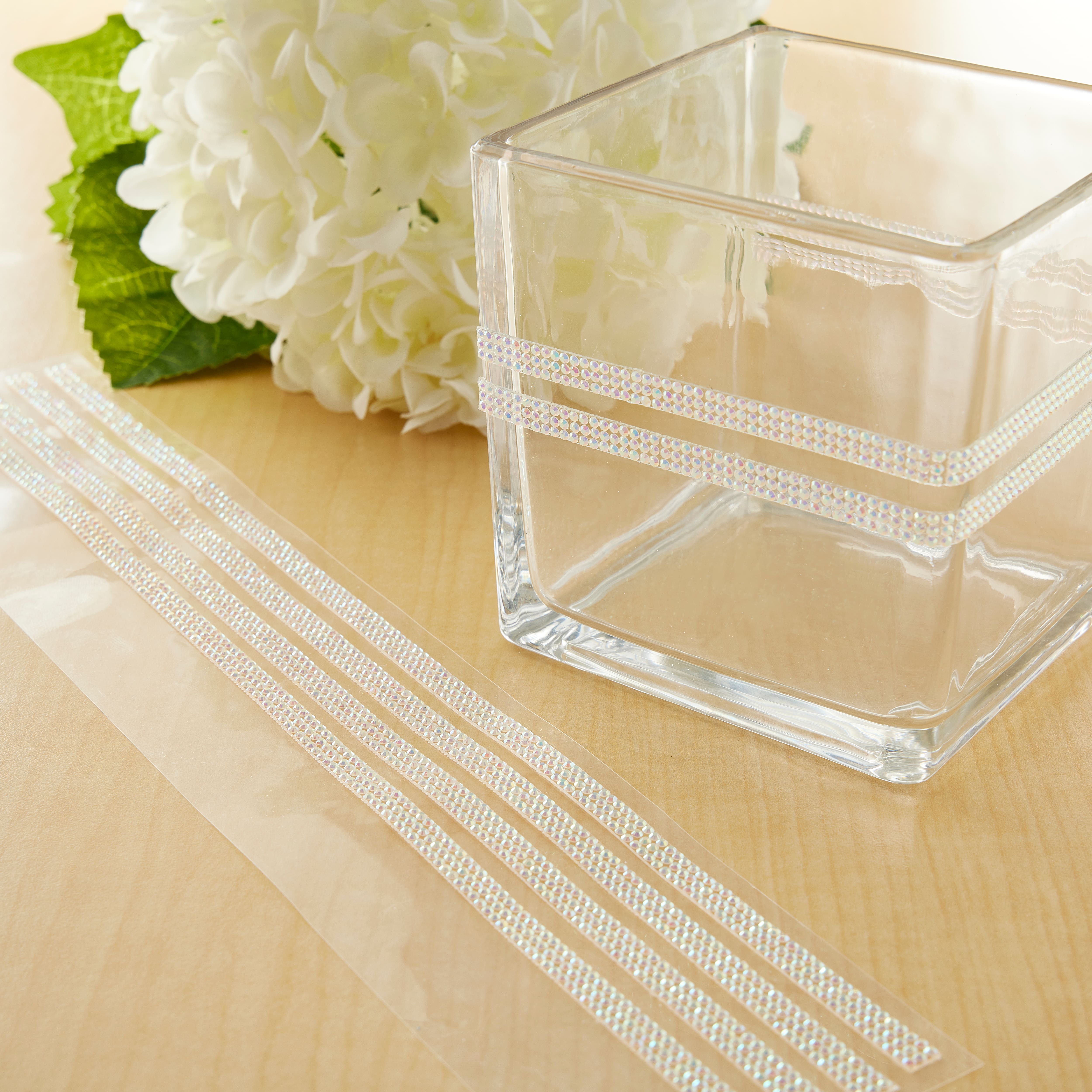 12 Packs: 6 ct. (72 total) Clear Iridescent Micro Gem Strips by Recollections™