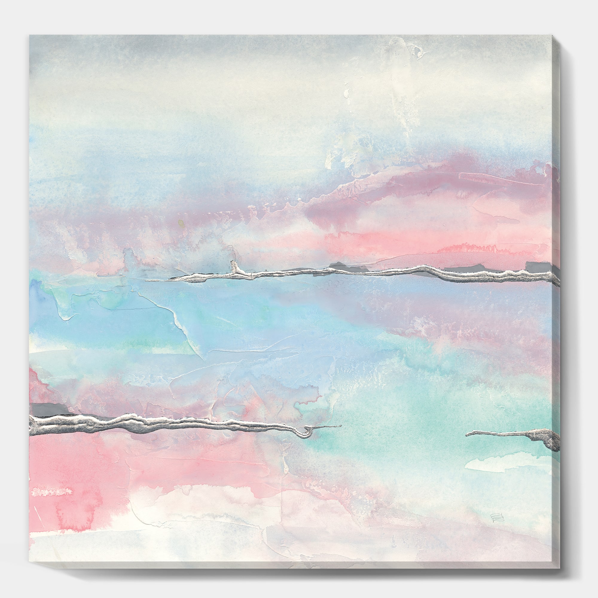 Designart - Metallic Shabby Pink II