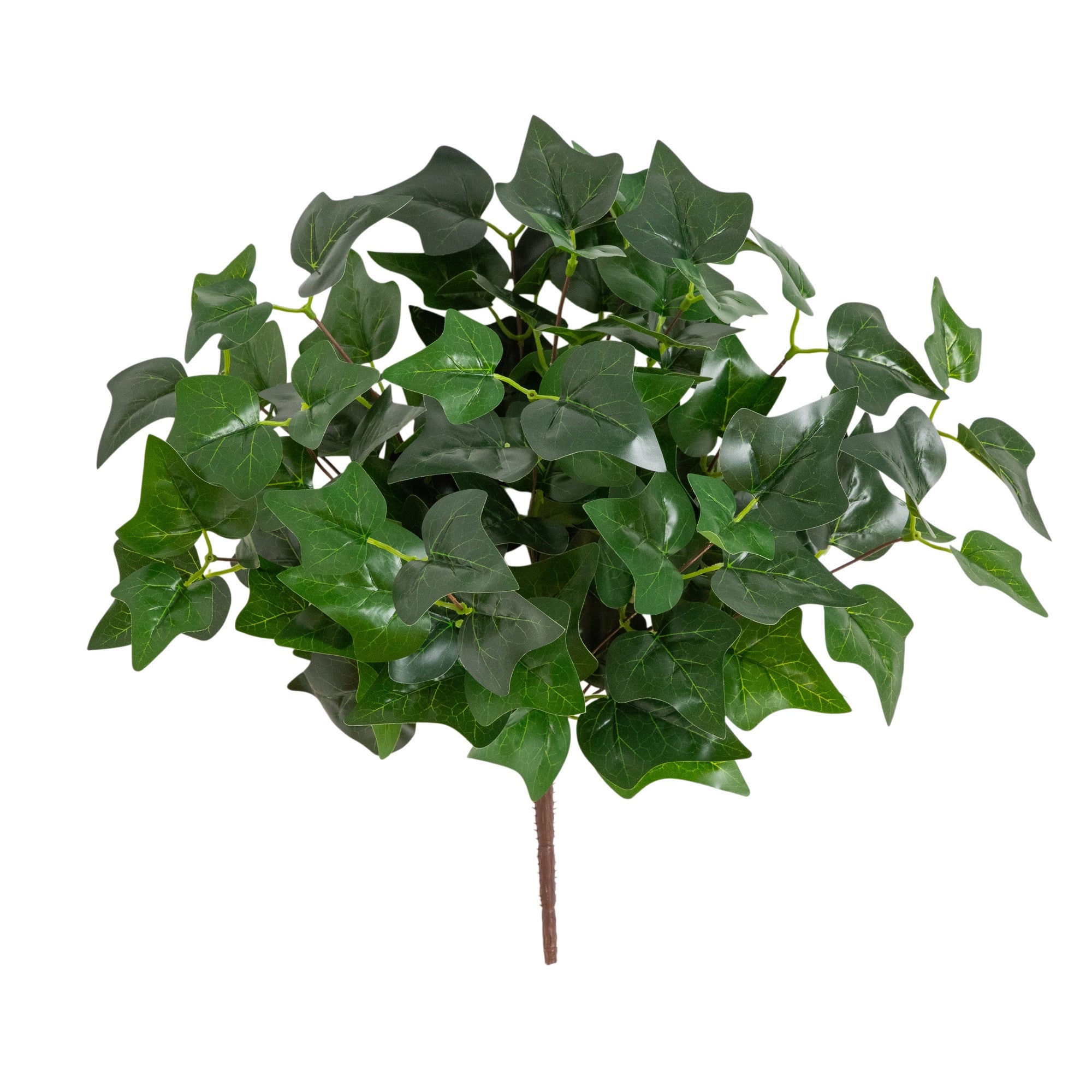 19" UV Resistant Artificial Puff Ivy Bush (Indoor/Outdoor) - Set of 3