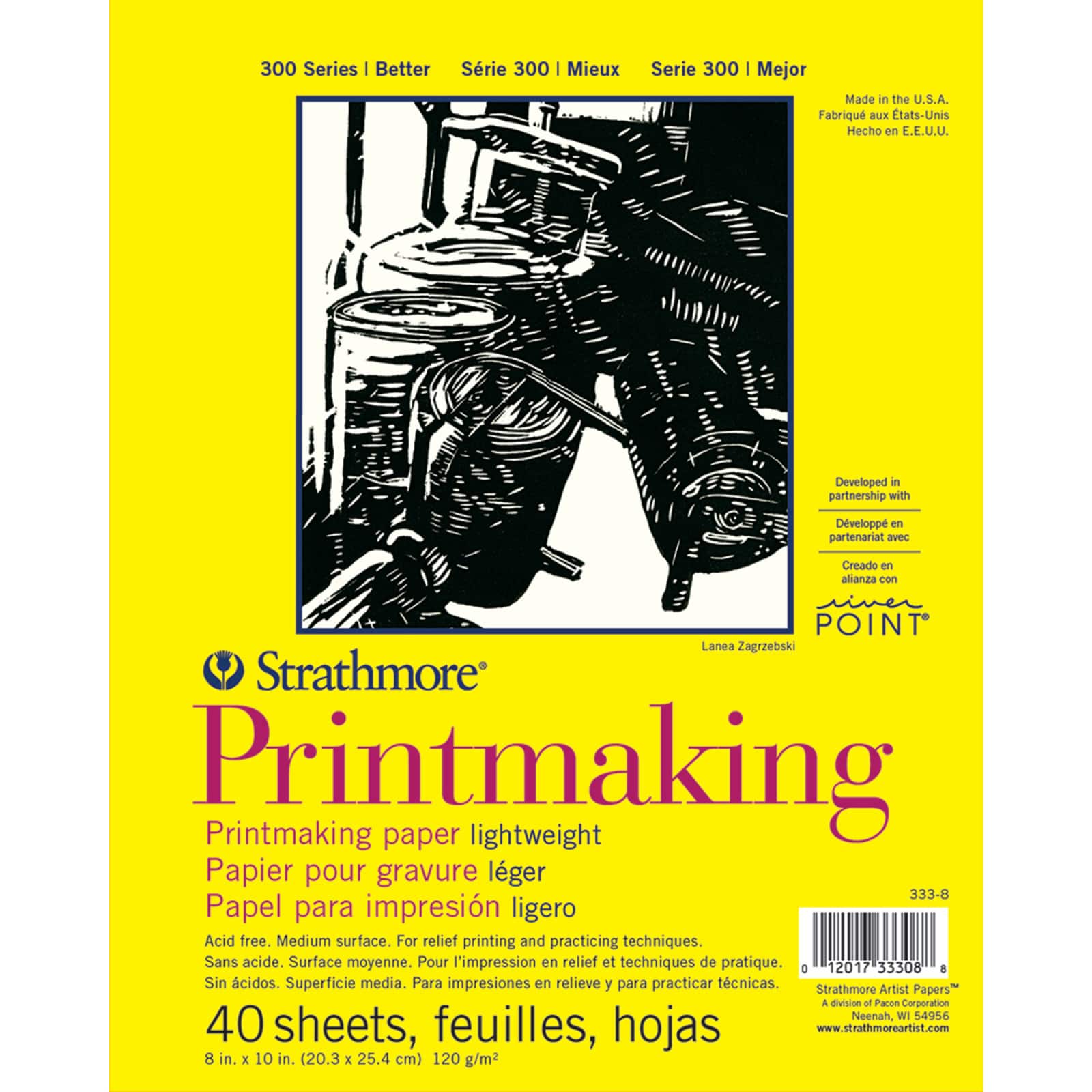 Strathmore® 300 Series Printmaking Lightweight Paper Pad