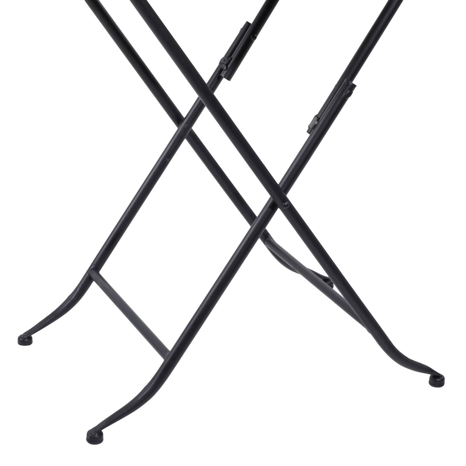 25" Gold Iron & Marble Traditional Accent Table