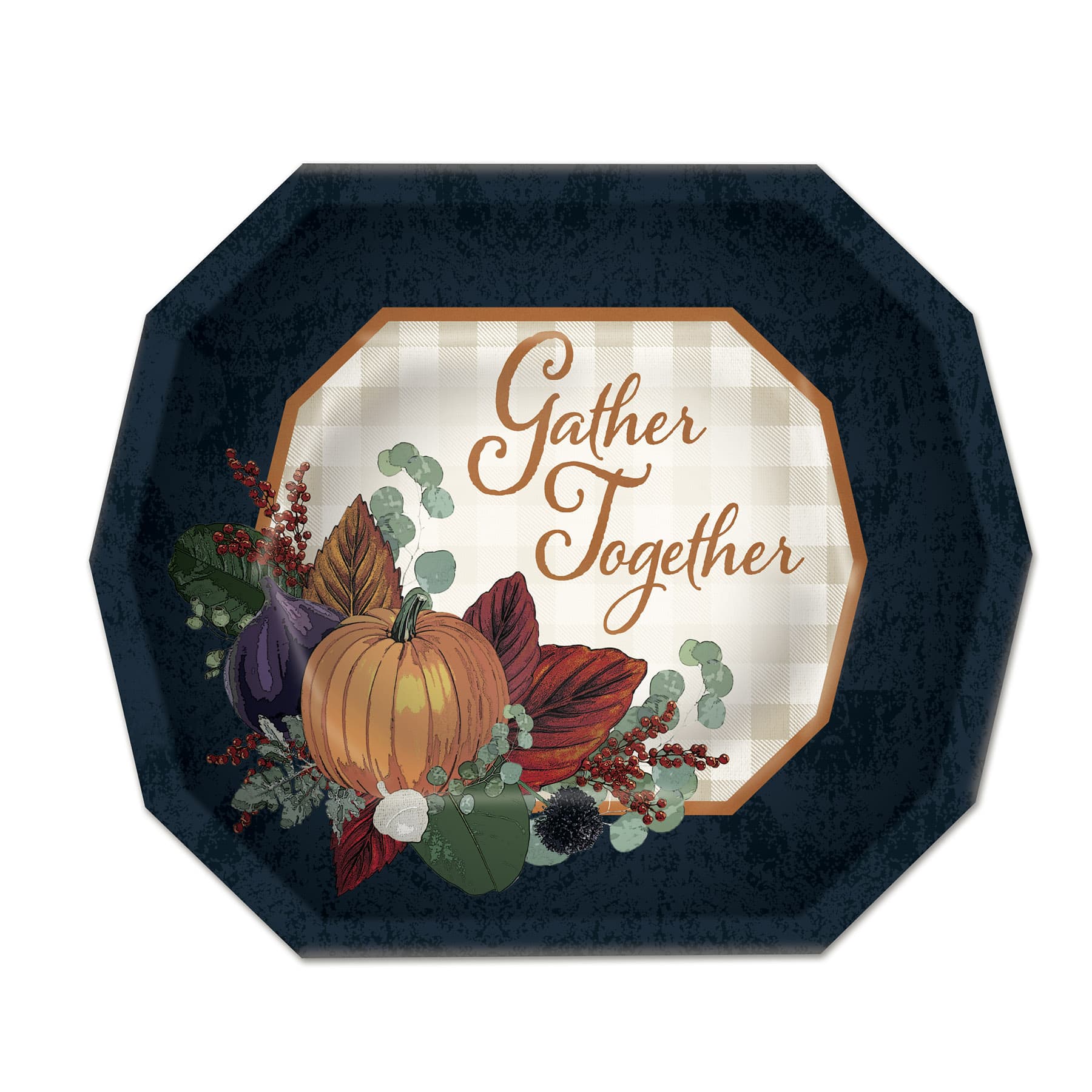 Beistle 6.25" x 7.5" Fall Thanksgiving Dessert Plates, 16ct.