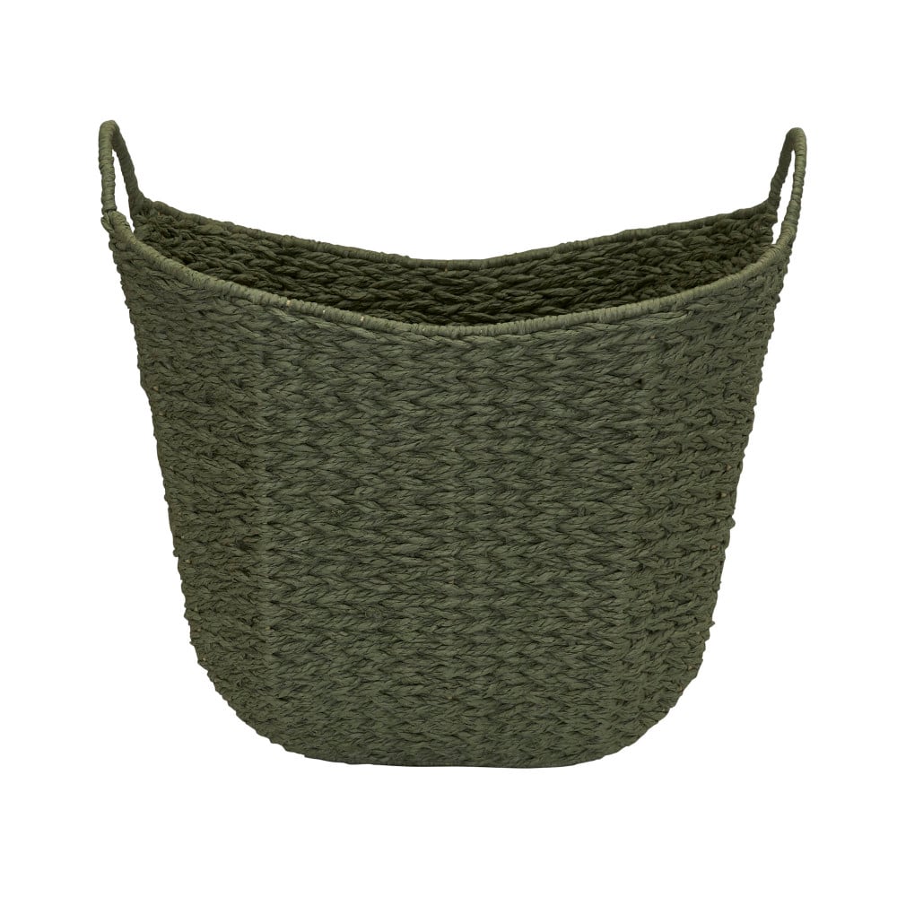Household Essentials 17.5" Woven Paper Rope Basket with Handles