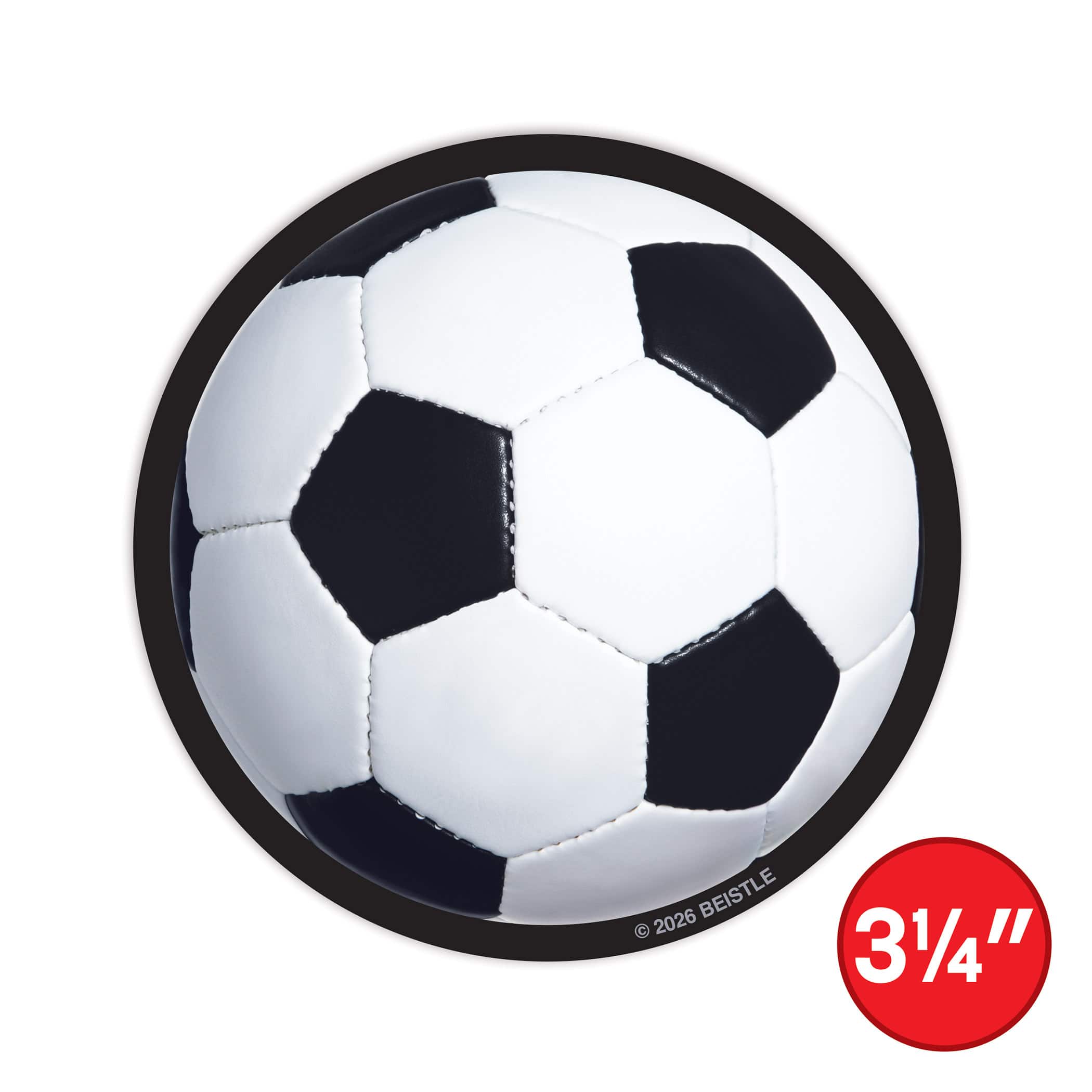 Beistle 3.25" Soccer Ball Coasters, 24ct.