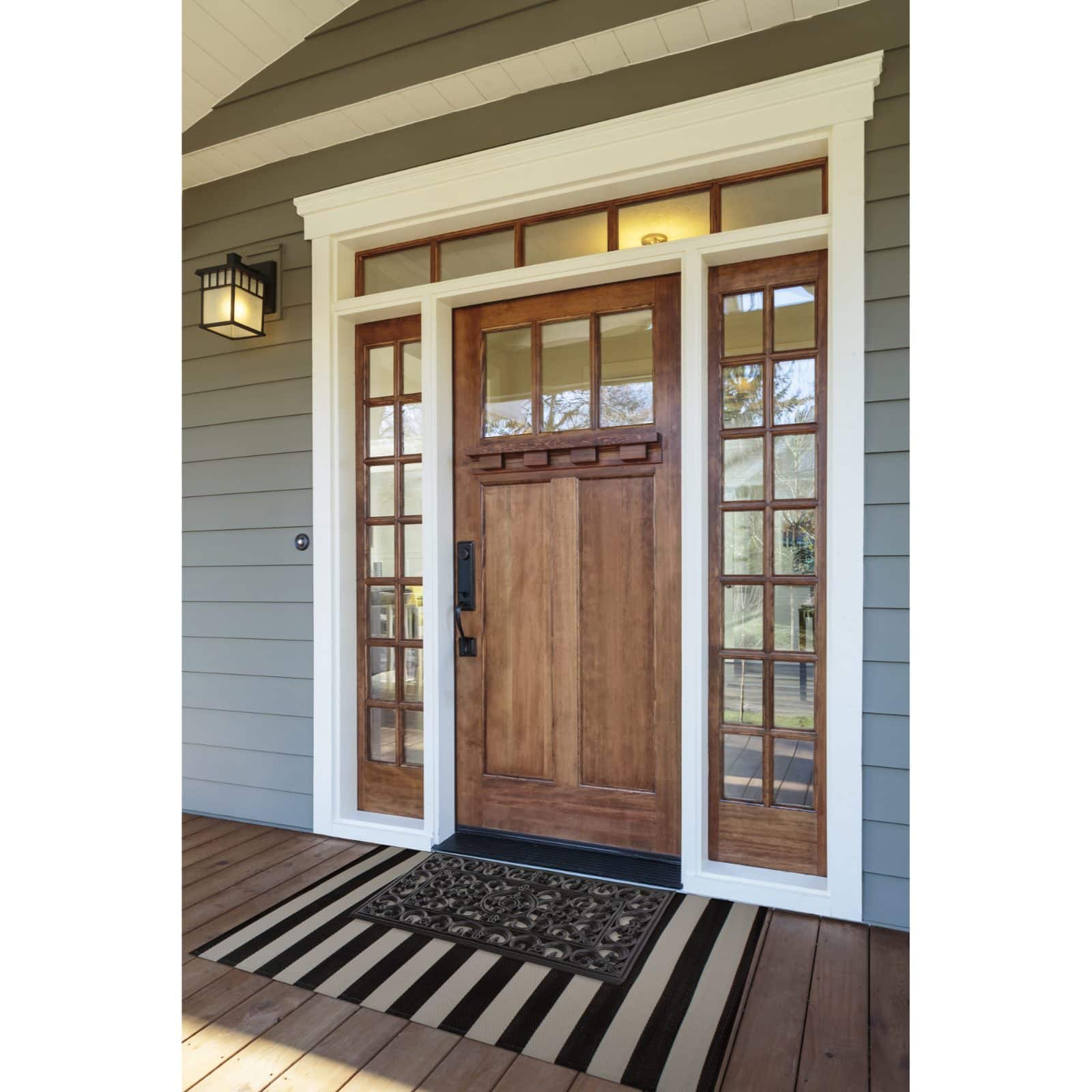 DII® J&M Wrought Iron Rubber Doormat