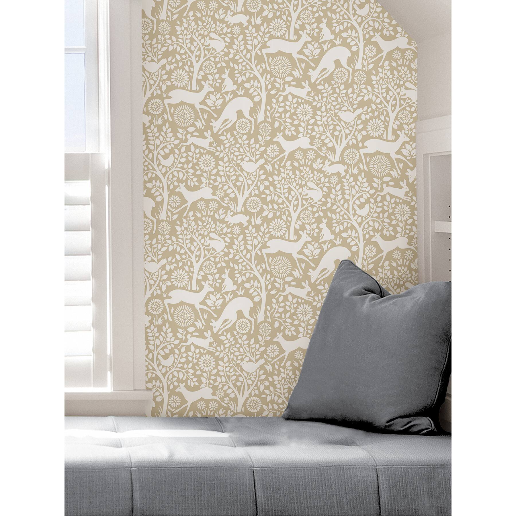 NuWallpaper Cream Merriment Peel & Stick Wallpaper
