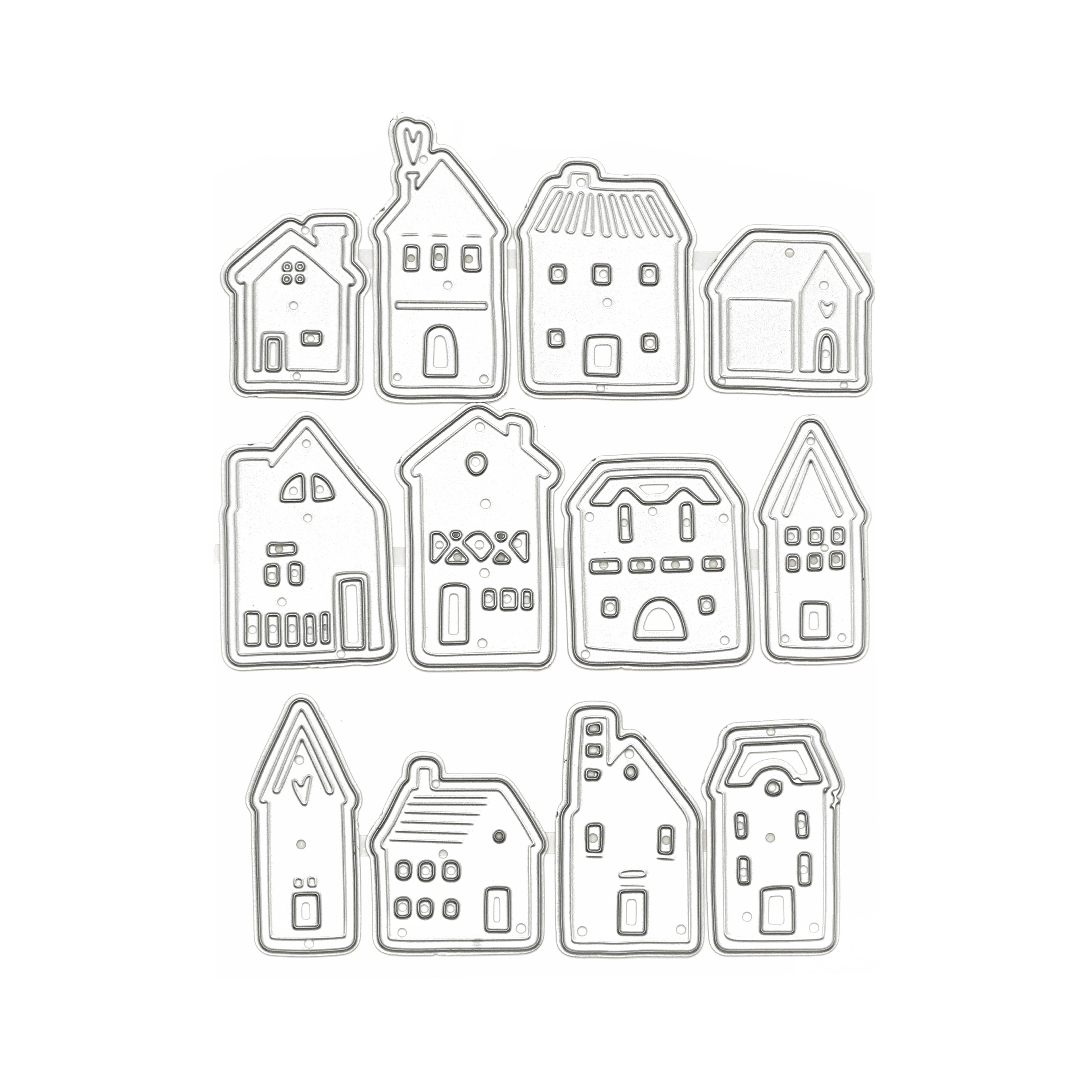 6 Pack: Houses Cutting Die Set by Recollections™