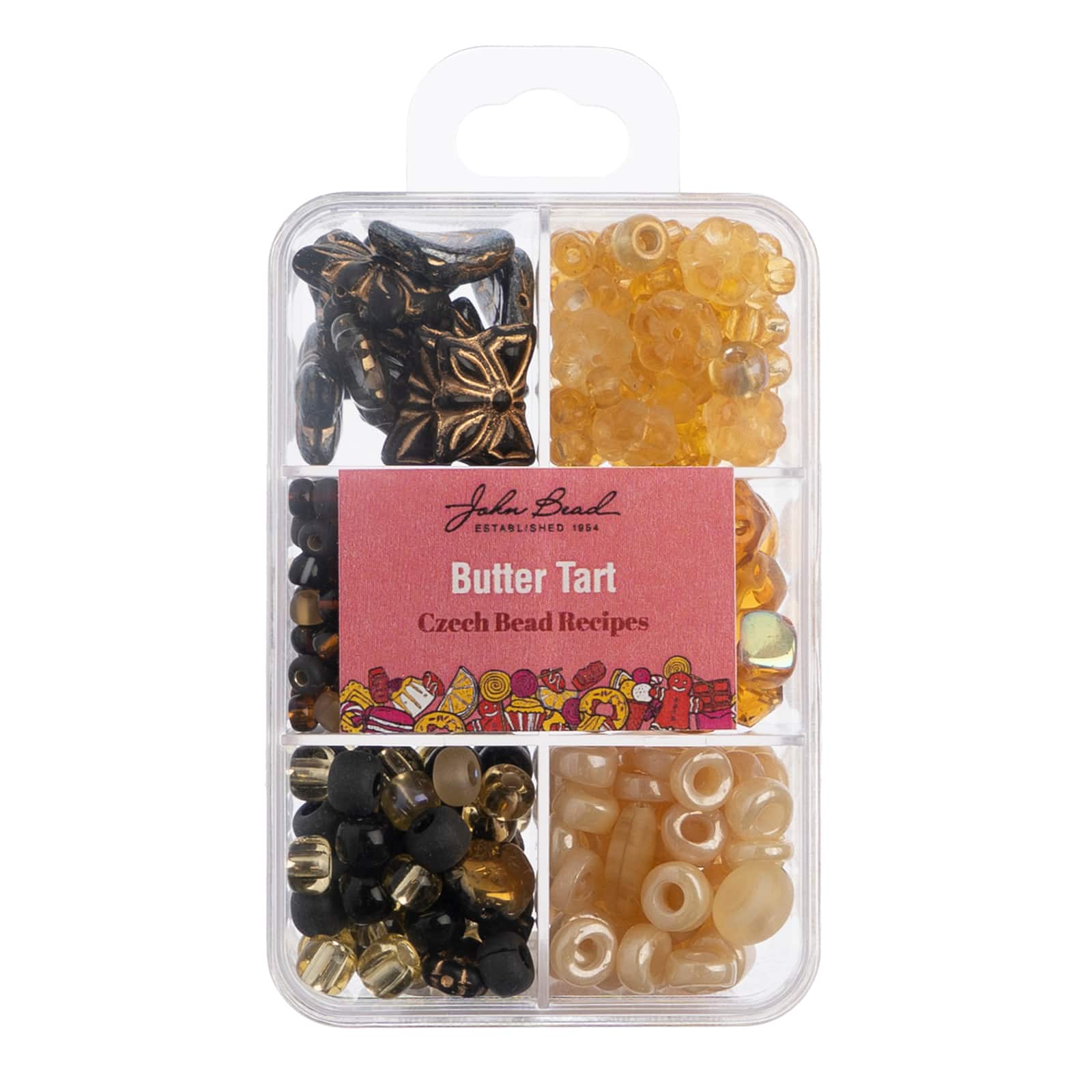 John Bead Czech Glass Recipe Box Beading Kit