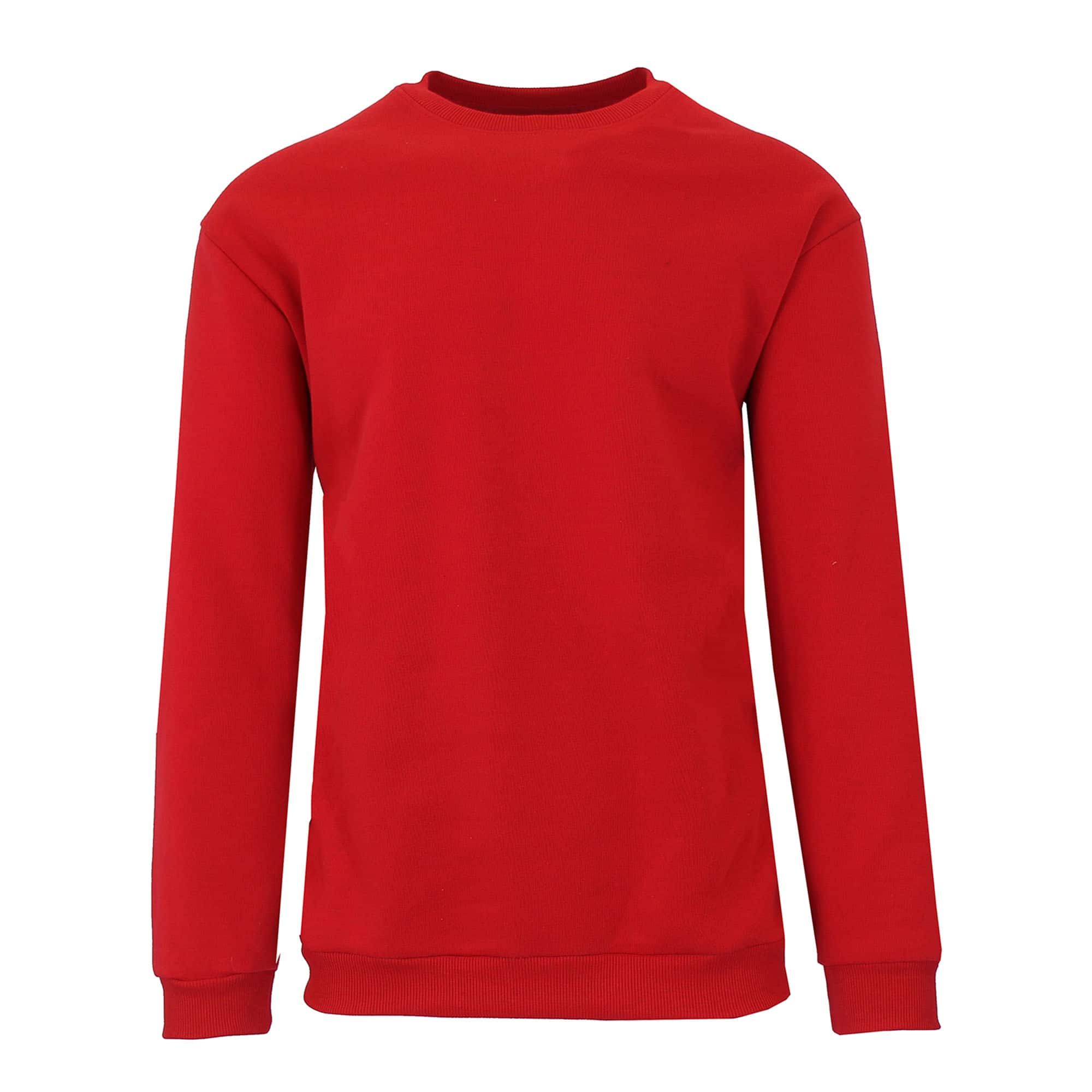 Galaxy by Harvic Crew Neck Fleece-Lined Men's Pullover Sweatshirt